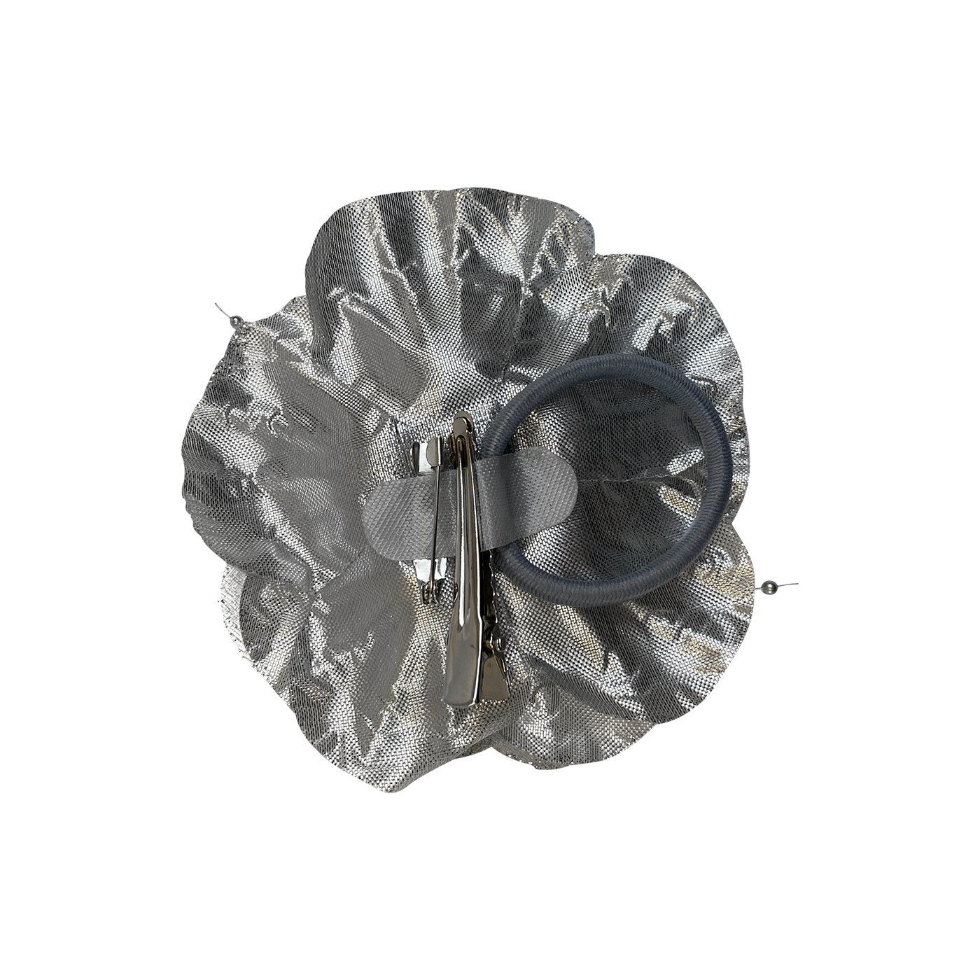 Haarclip bloem zilver online