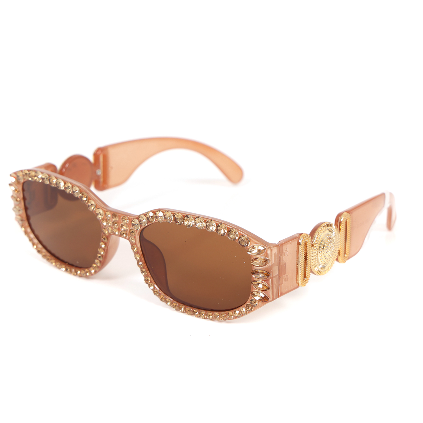 Party bril glitter goud