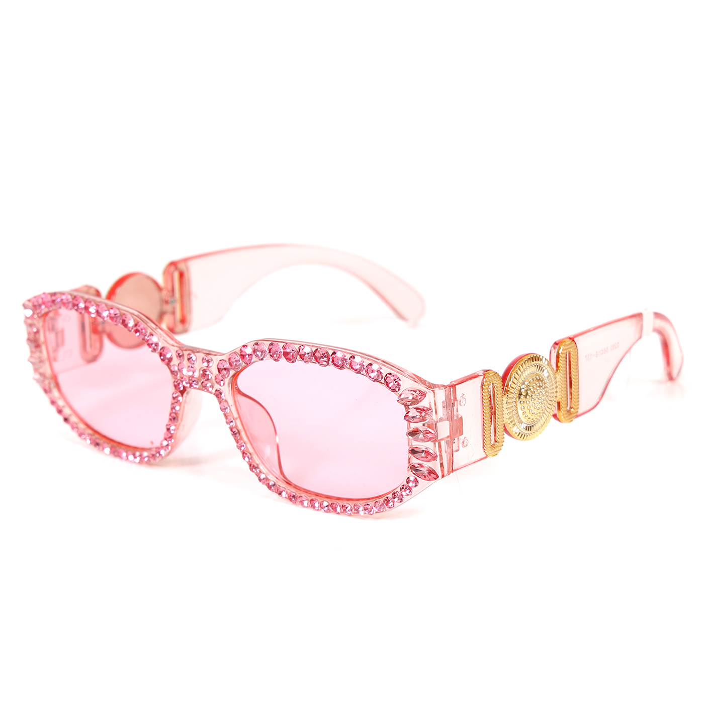 Party bril glitter roze