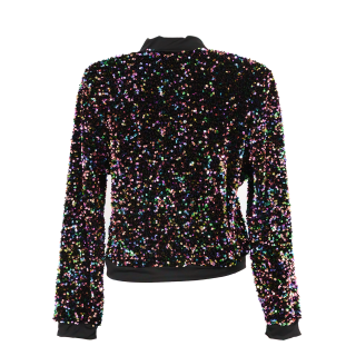 Bomberjack pailletten multicolor kopen
