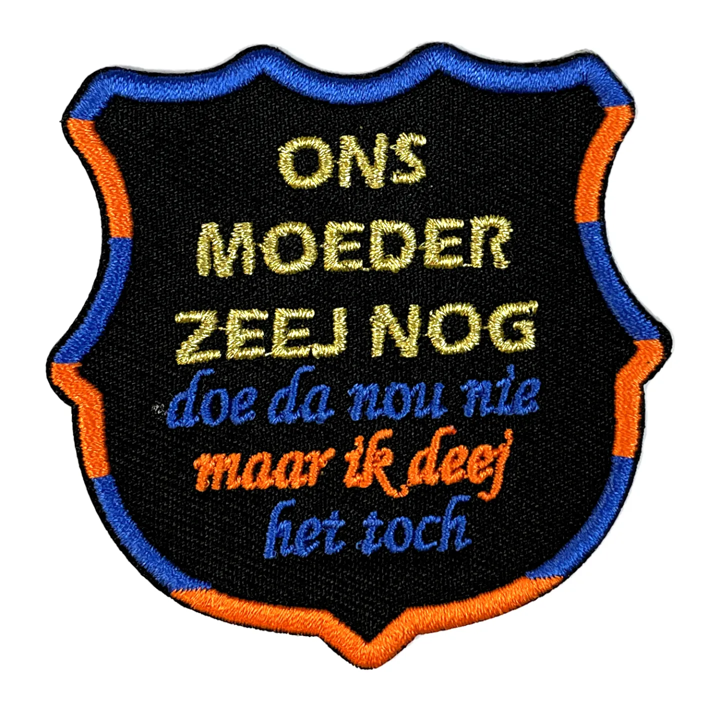 Lampegat embleem- Ons moeder zeej nog kopen.