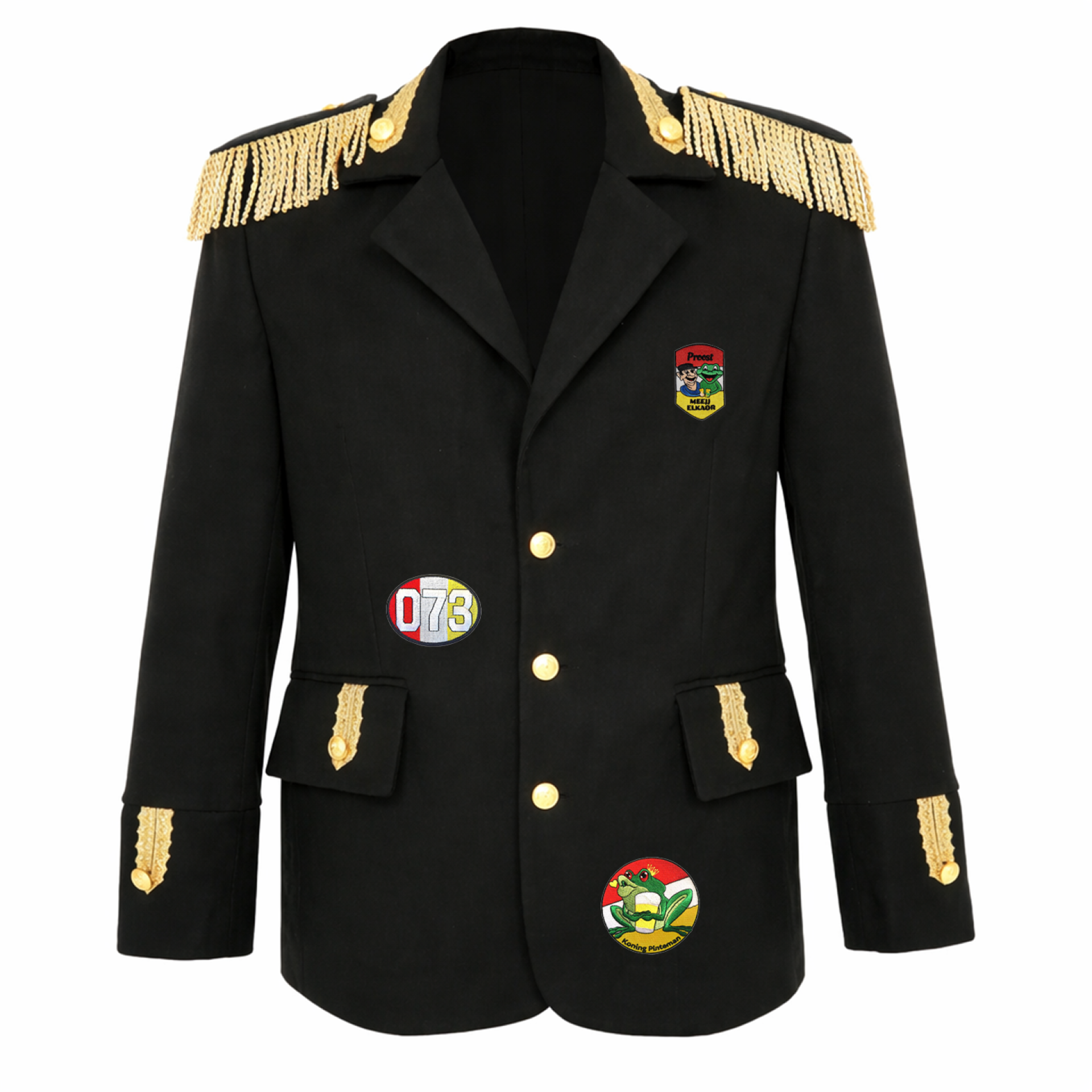 Oeteldonk jasje met emblemen Luxe Heren