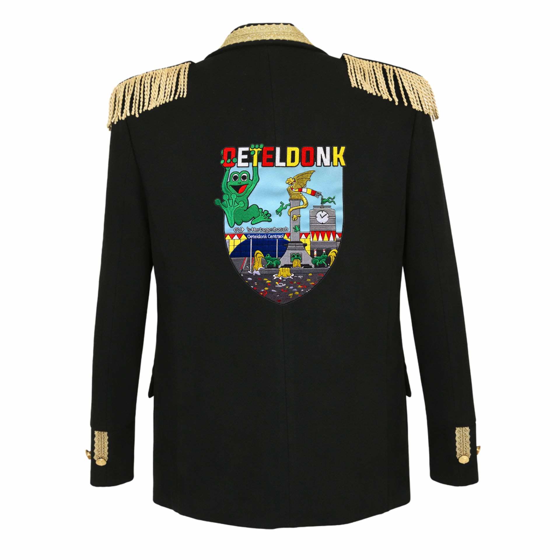 Oeteldonk jasje met emblemen heren luxe