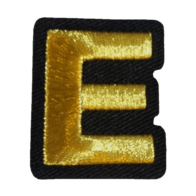 Lampegat embleem - Gouden letter E