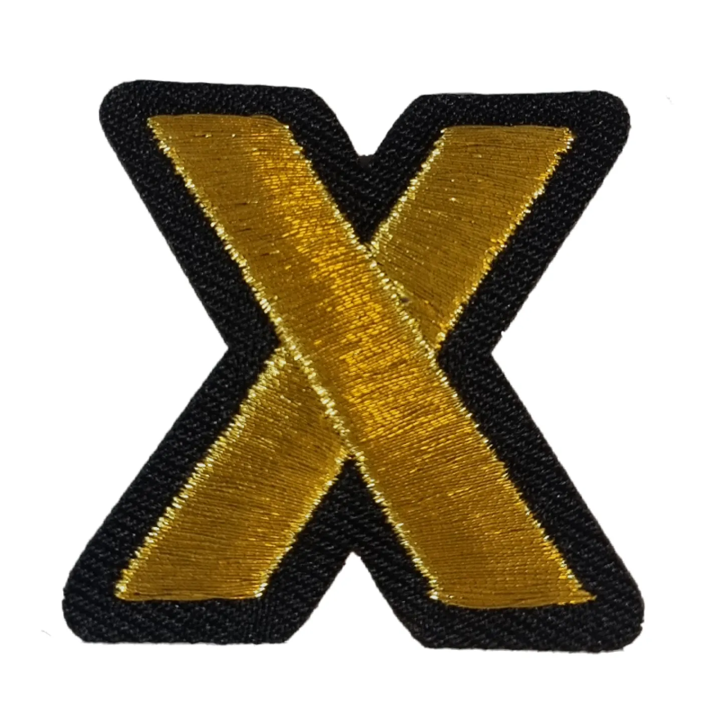 Lampegat embleem - Gouden letter X.