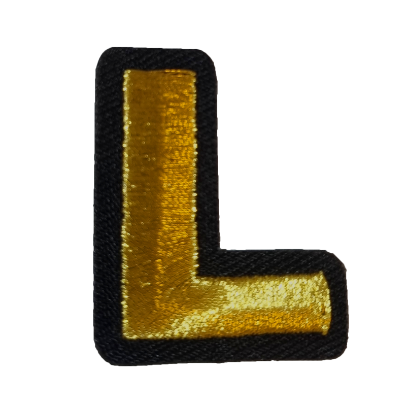 Kielegat embleem Gouden letter L