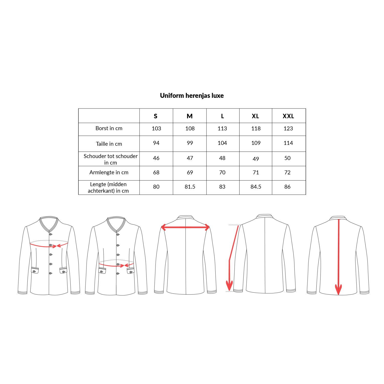 Uniform herenjas - Luxe kopen