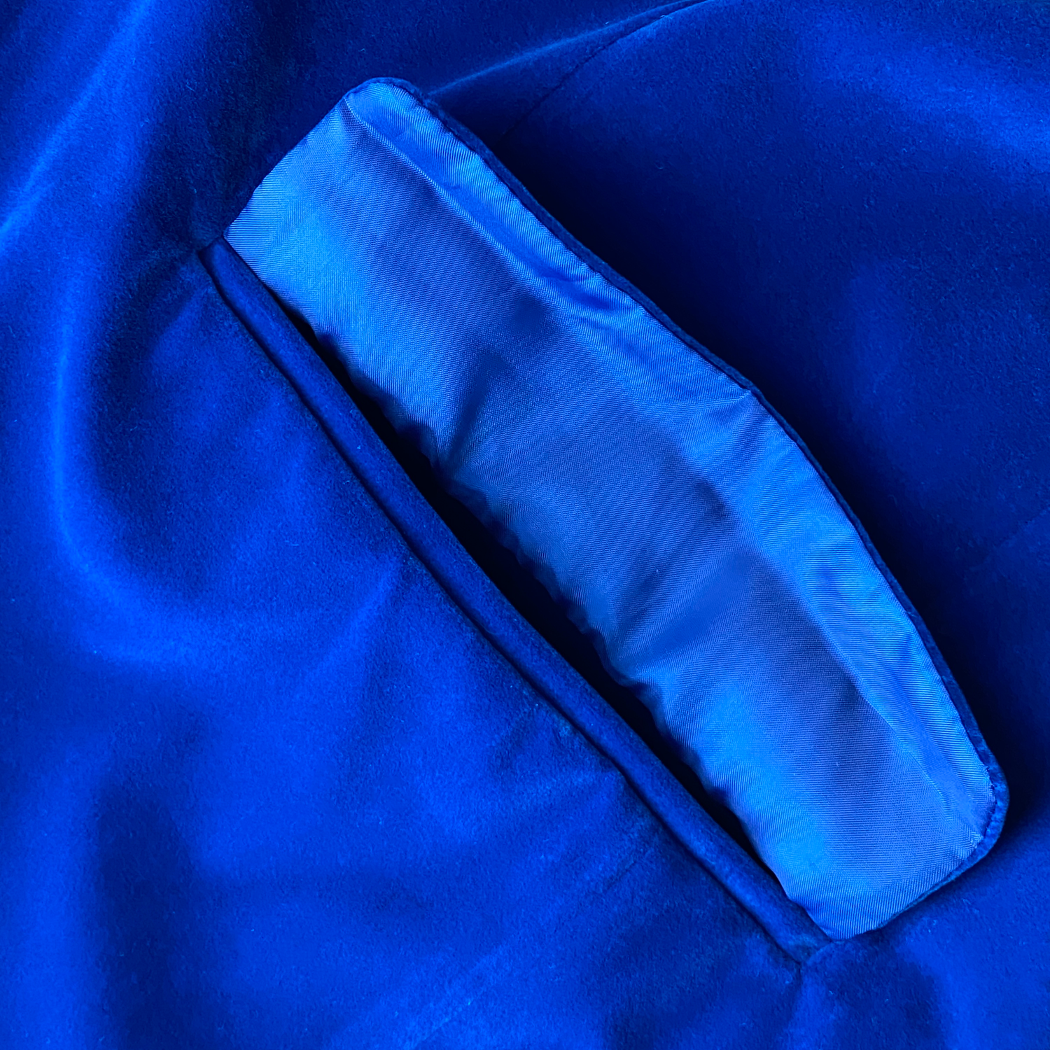 Goedkope Velvet carnavalsjas blauw heren
