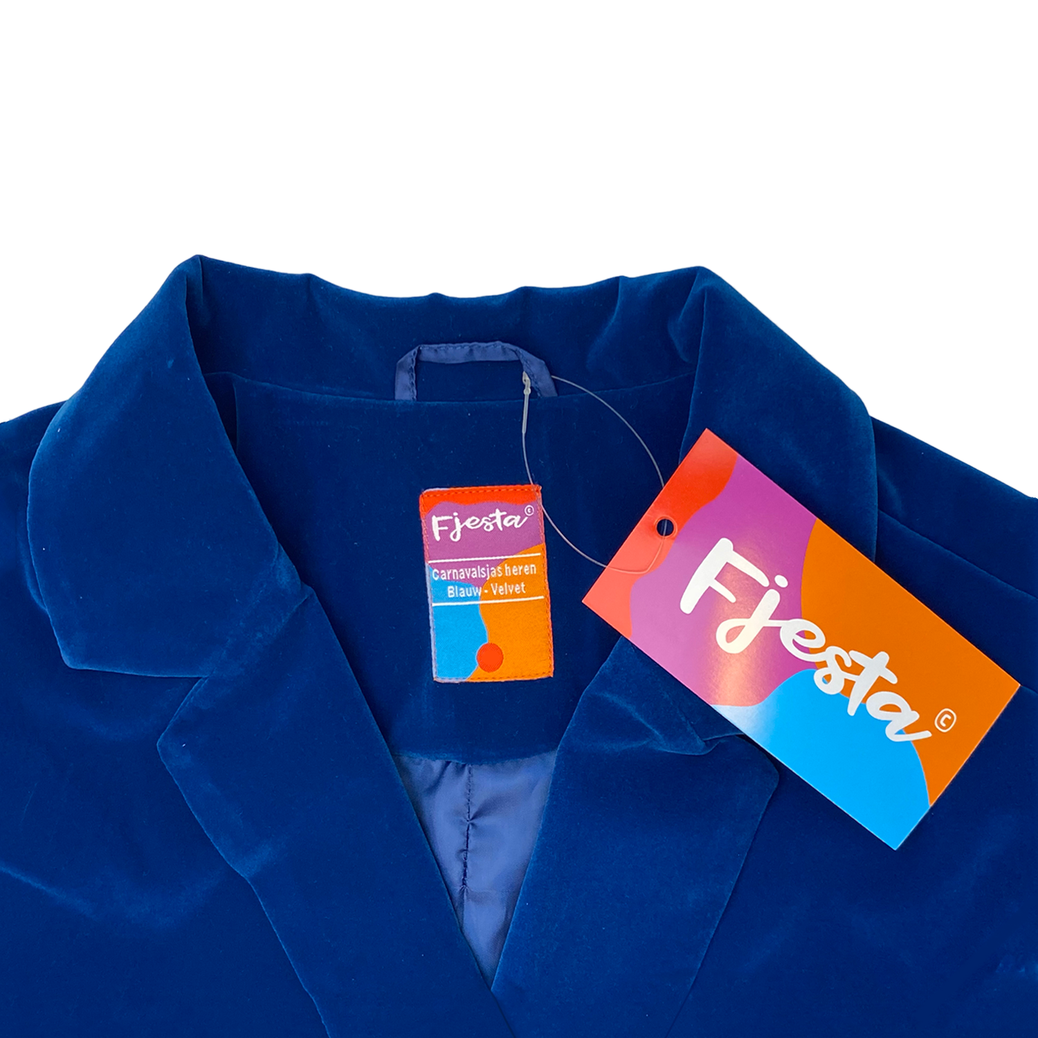 blauwe Velvet carnavalsjas heren