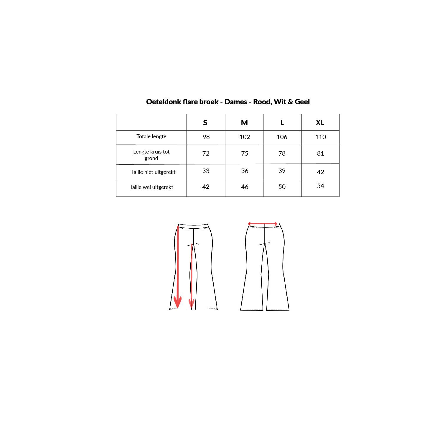 Oeteldonk flare broek online goedkoop kopen