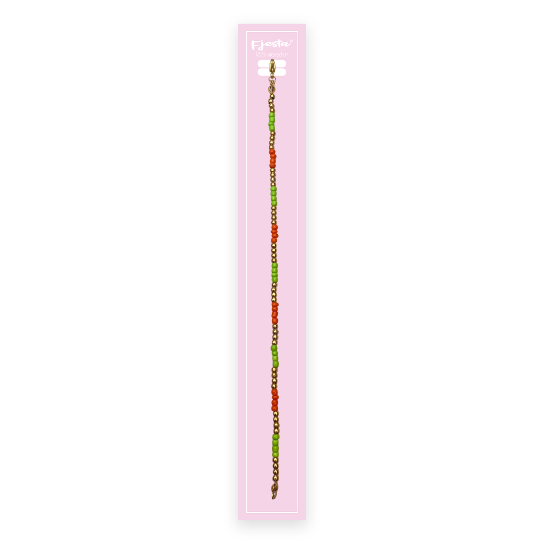 Kruikenstad armband kraaltjes RVS
