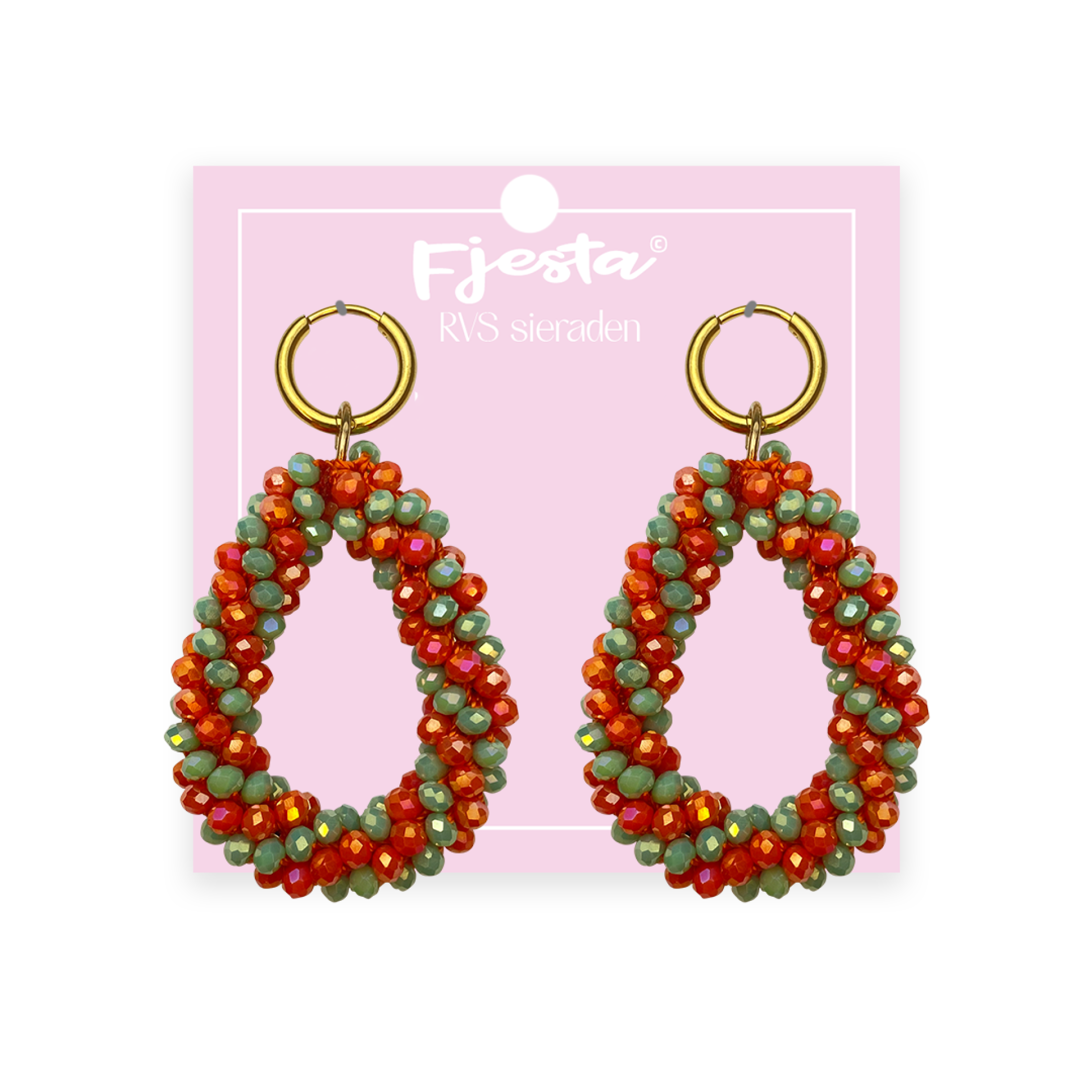 Kruikenstad oorbellen van Fjesta