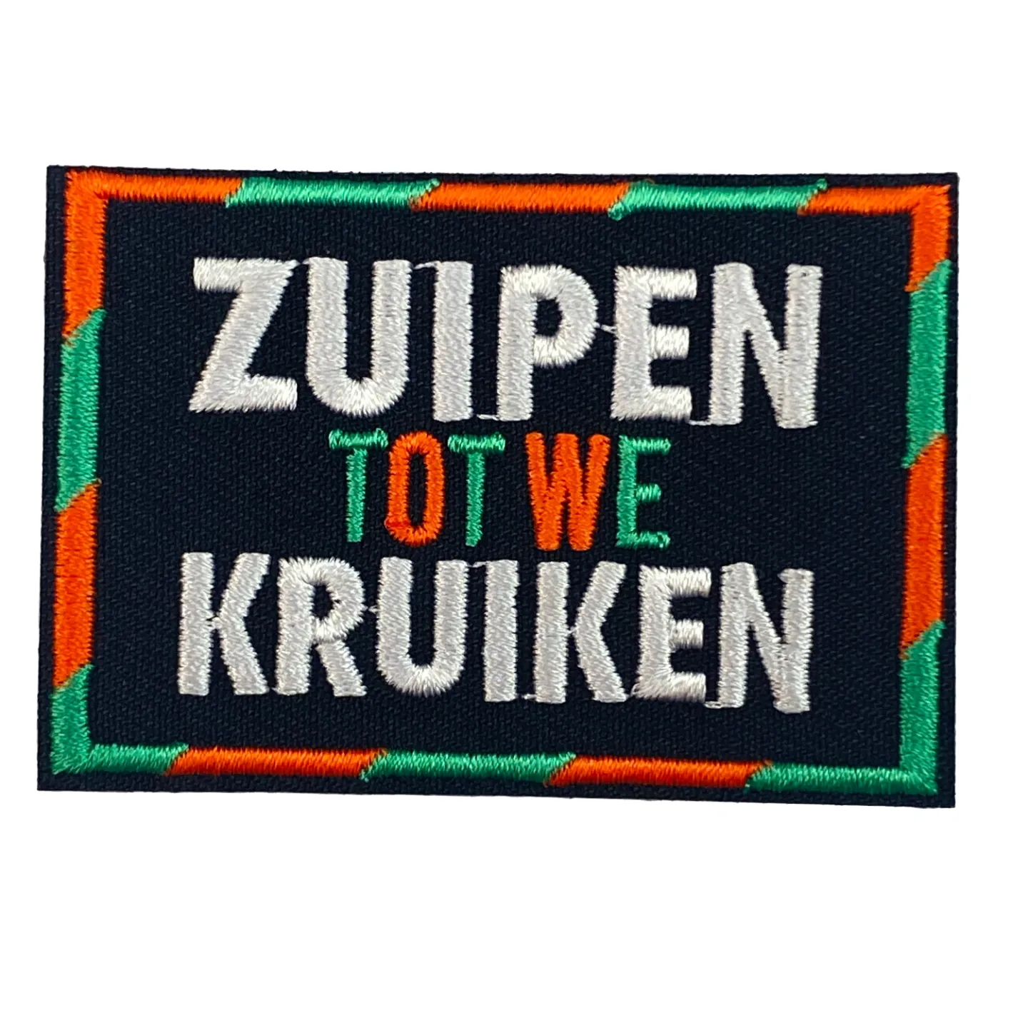 Kruikenstad embleem  Zuipen tot we kruiken.