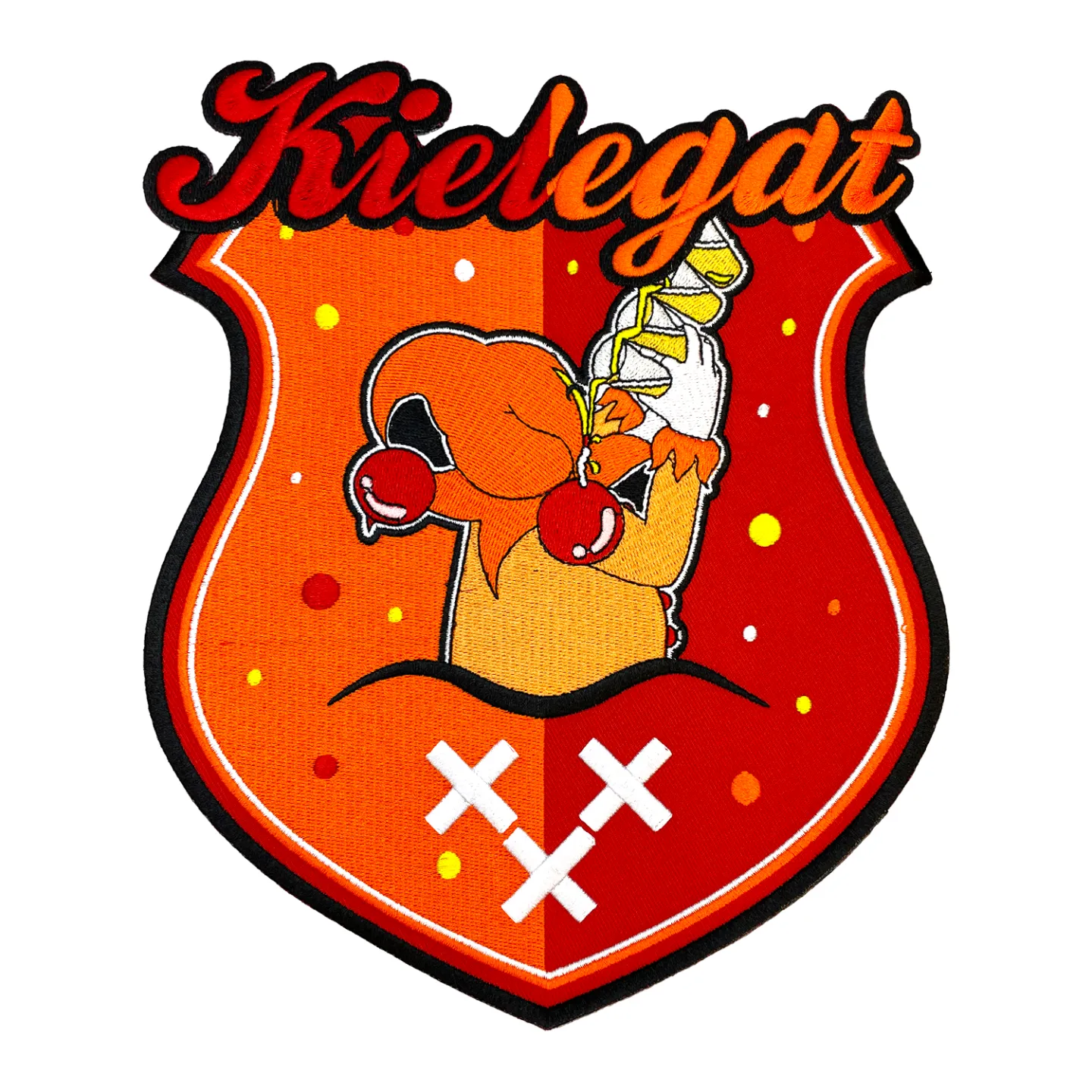 Kielegat embleem Kielgat rugembleem.