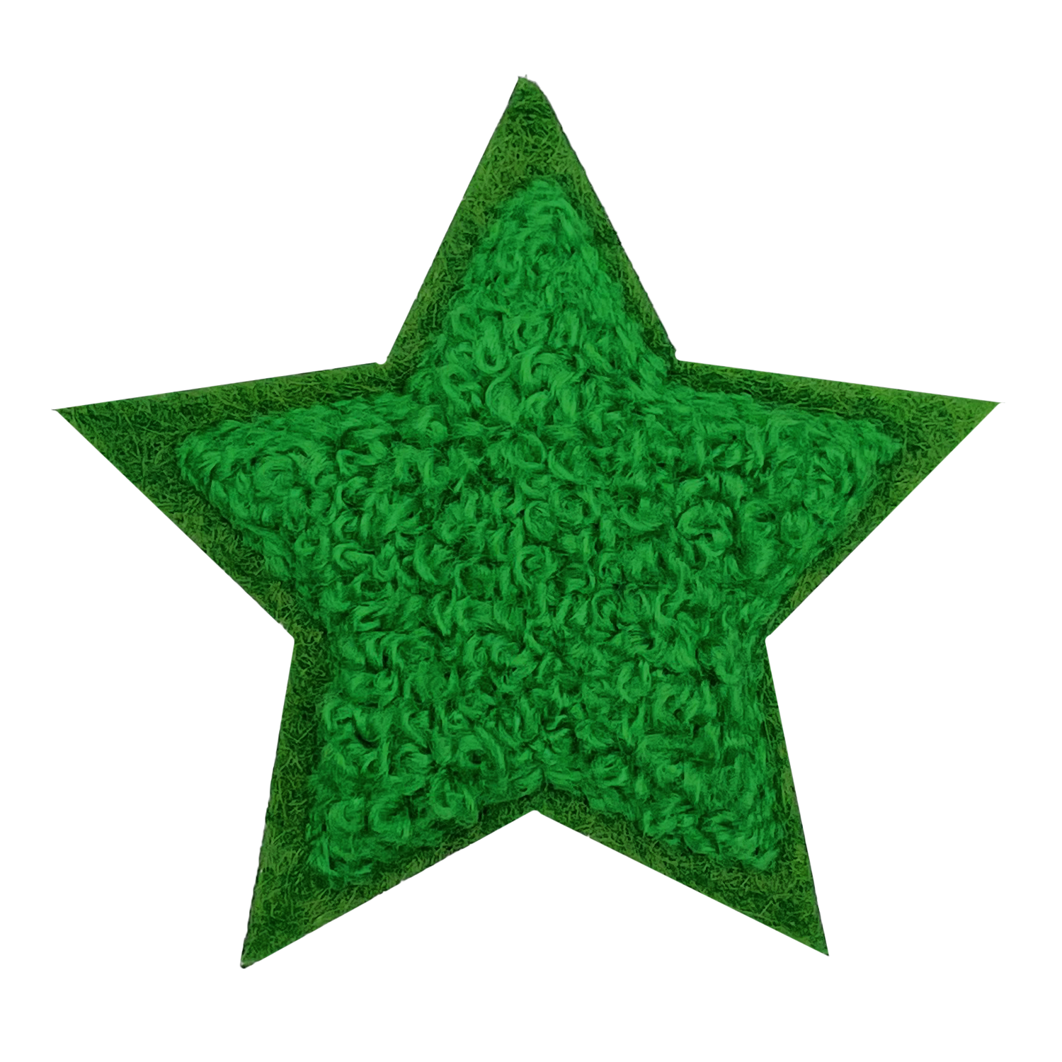 Kruikenstad embleem - Chenille ster groen