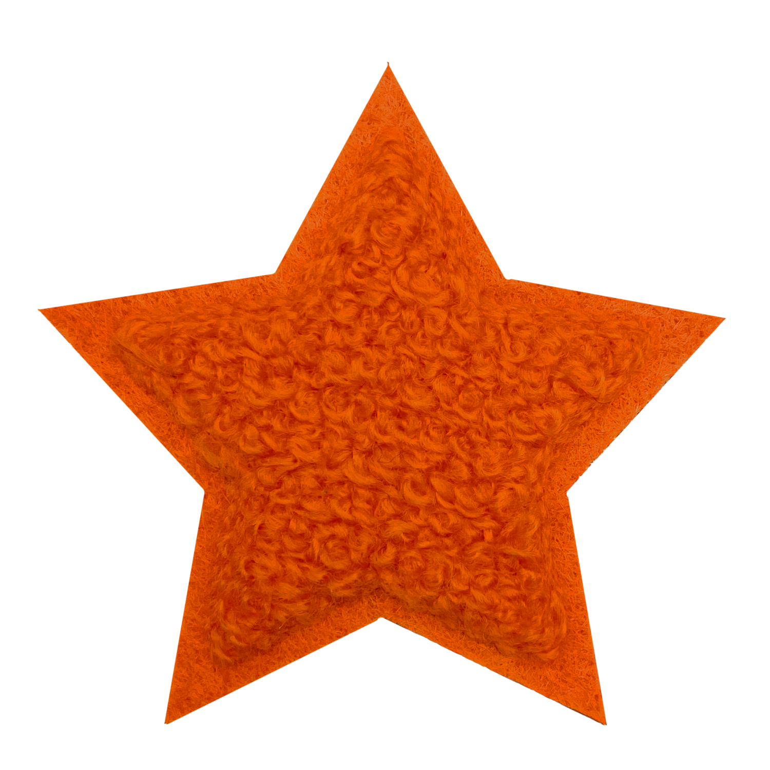 Kruikenstad embleem - Chenille ster oranje