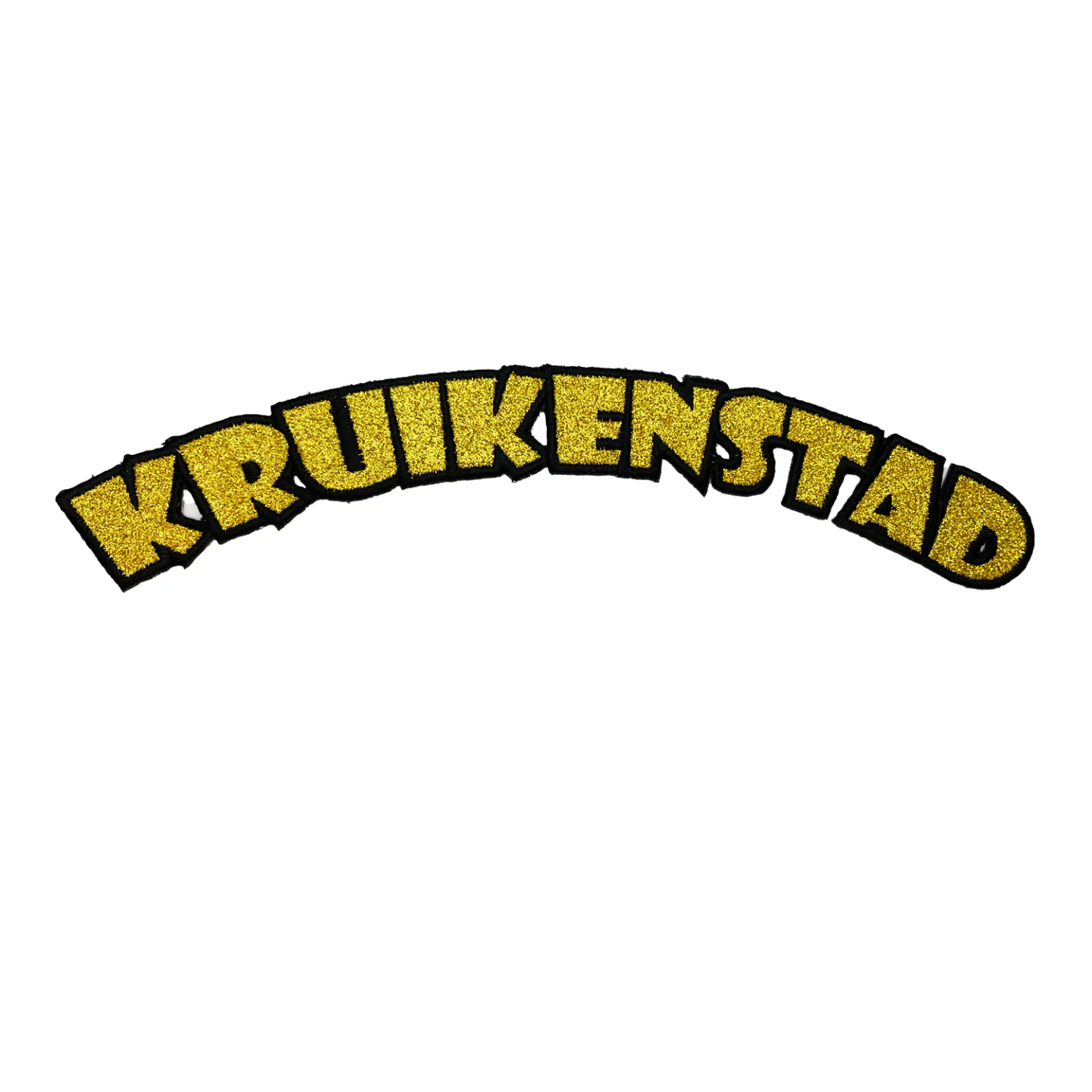 Kruikenstad embleem - Rugembleem glitter.