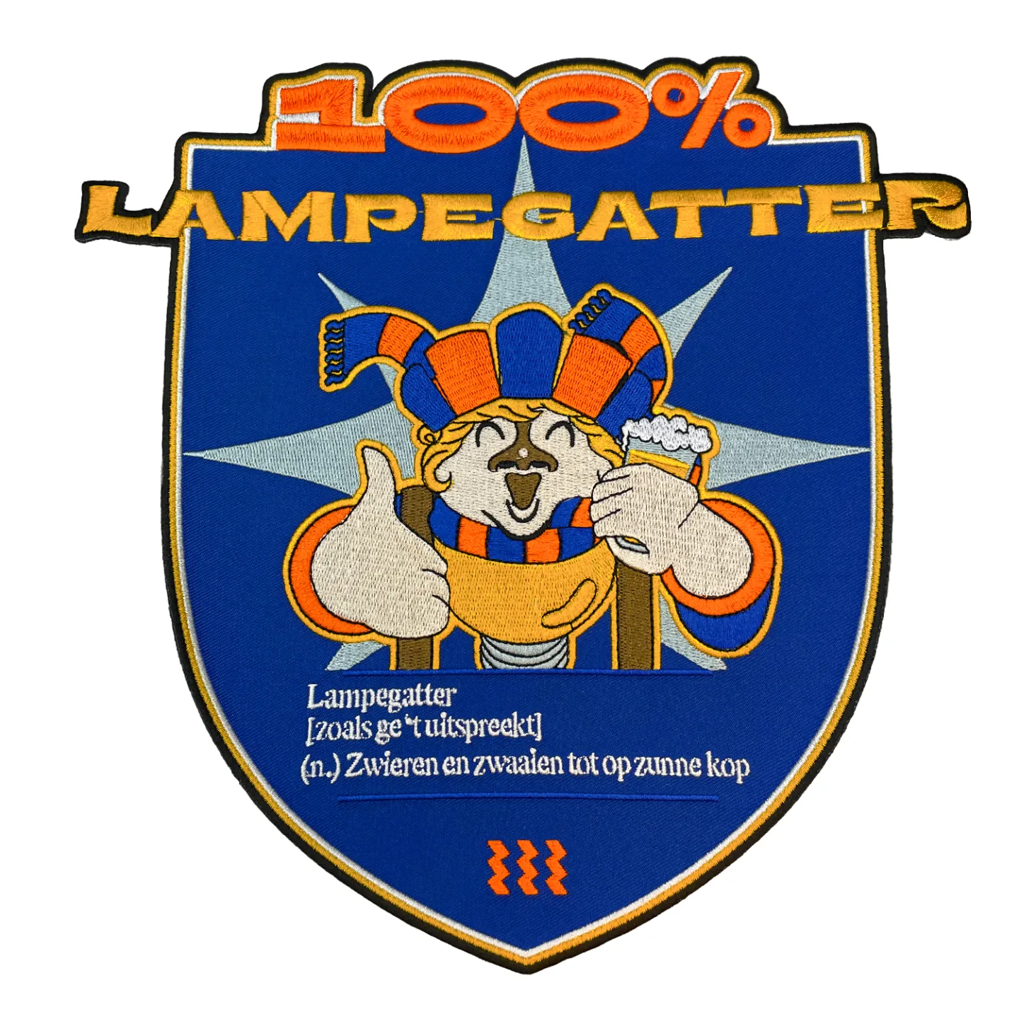 Lampegat embleem- Rugembleem lampegatter.