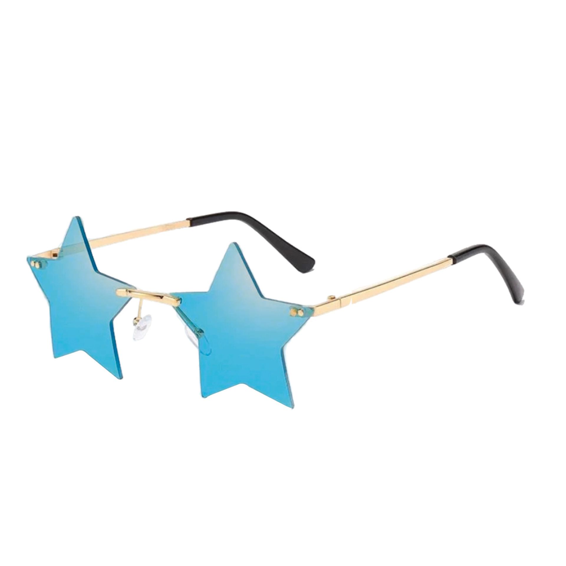 Rave bril ster blauw