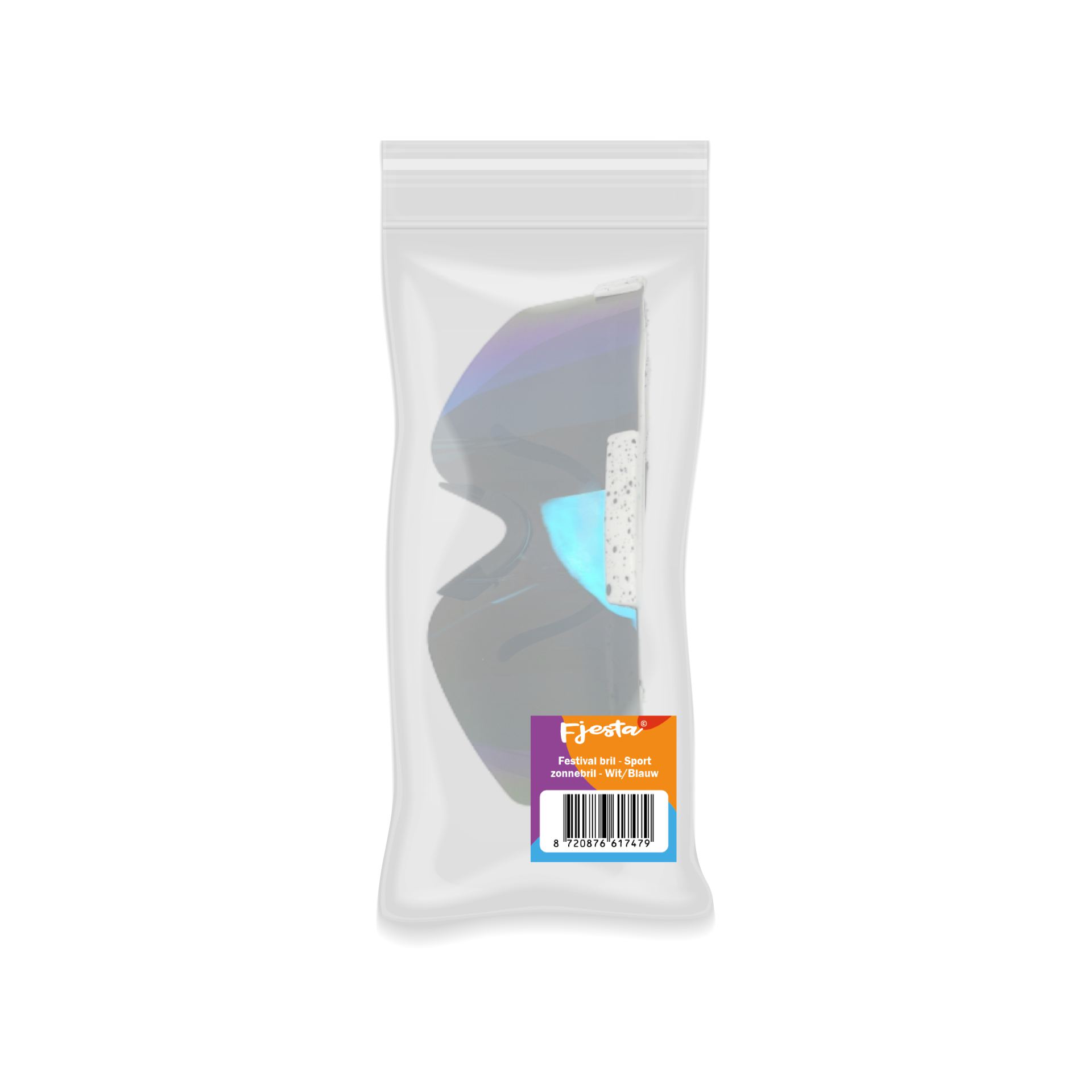 Rave bril sport zonnebril wit/blauw kopen