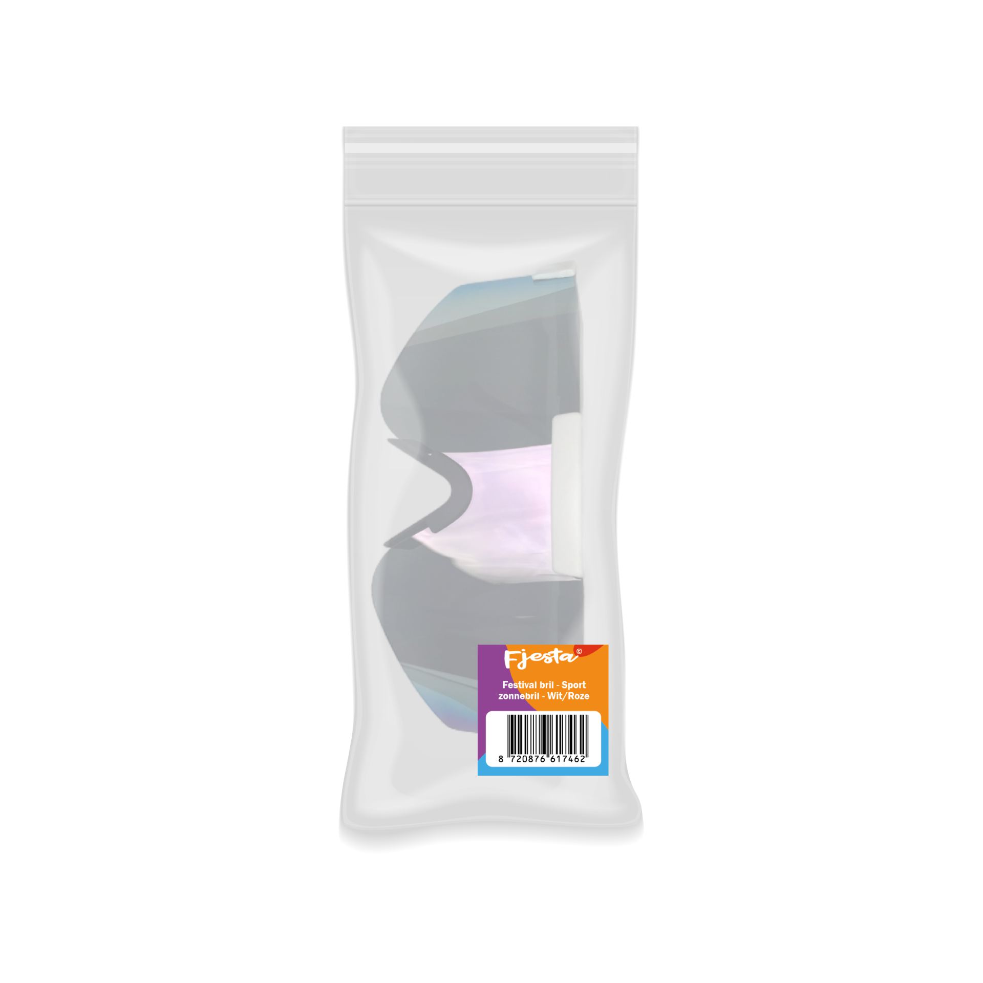 Rave bril sport zonnebril wit/roze kopen
