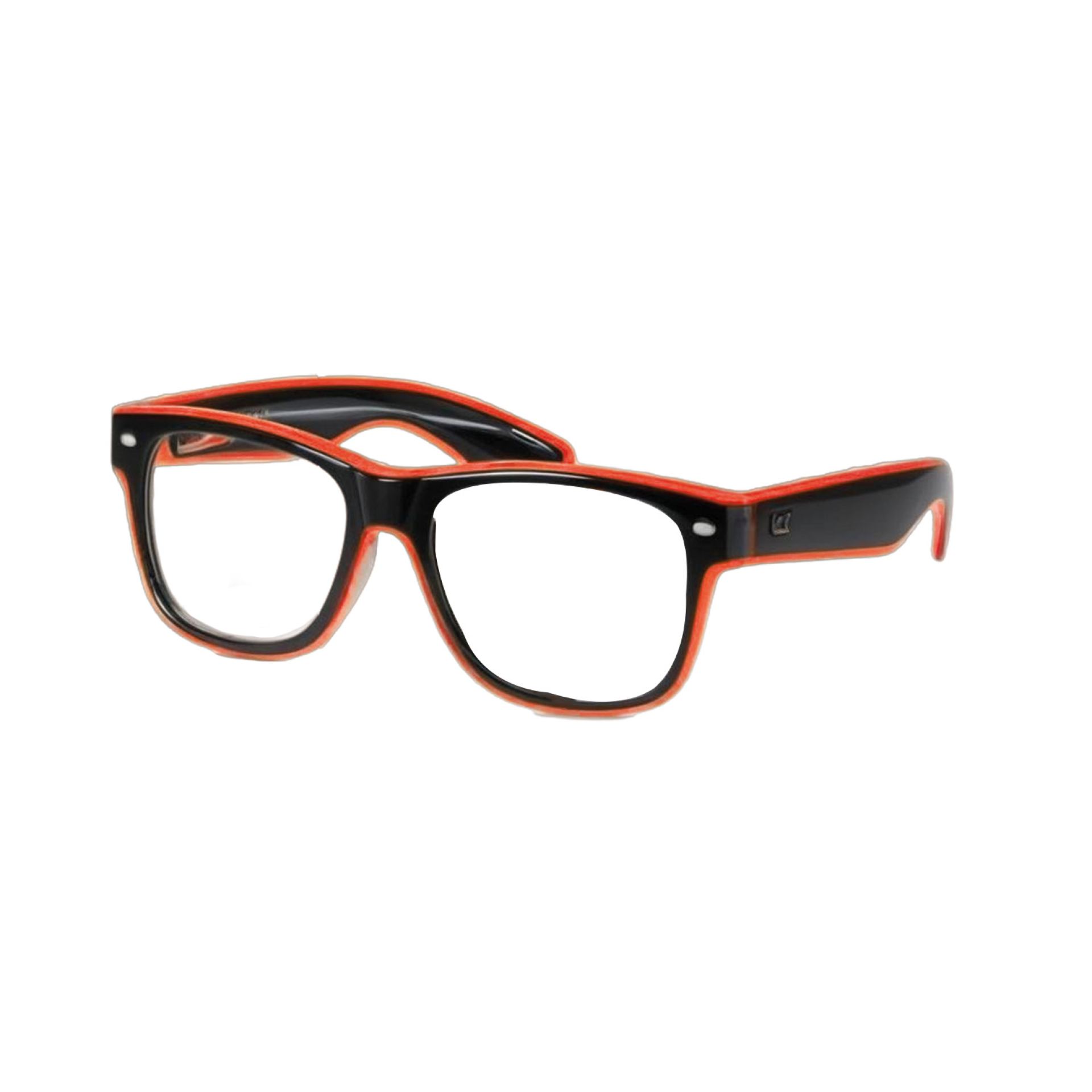 Festival bril LED rood