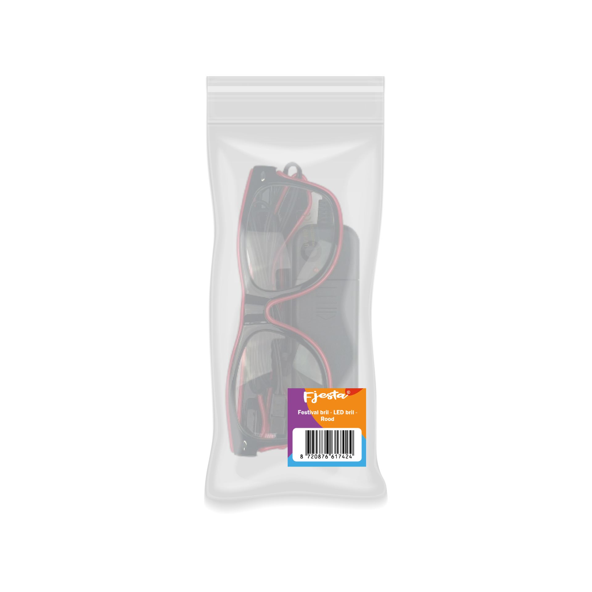 Festival bril LED rood goedkoop