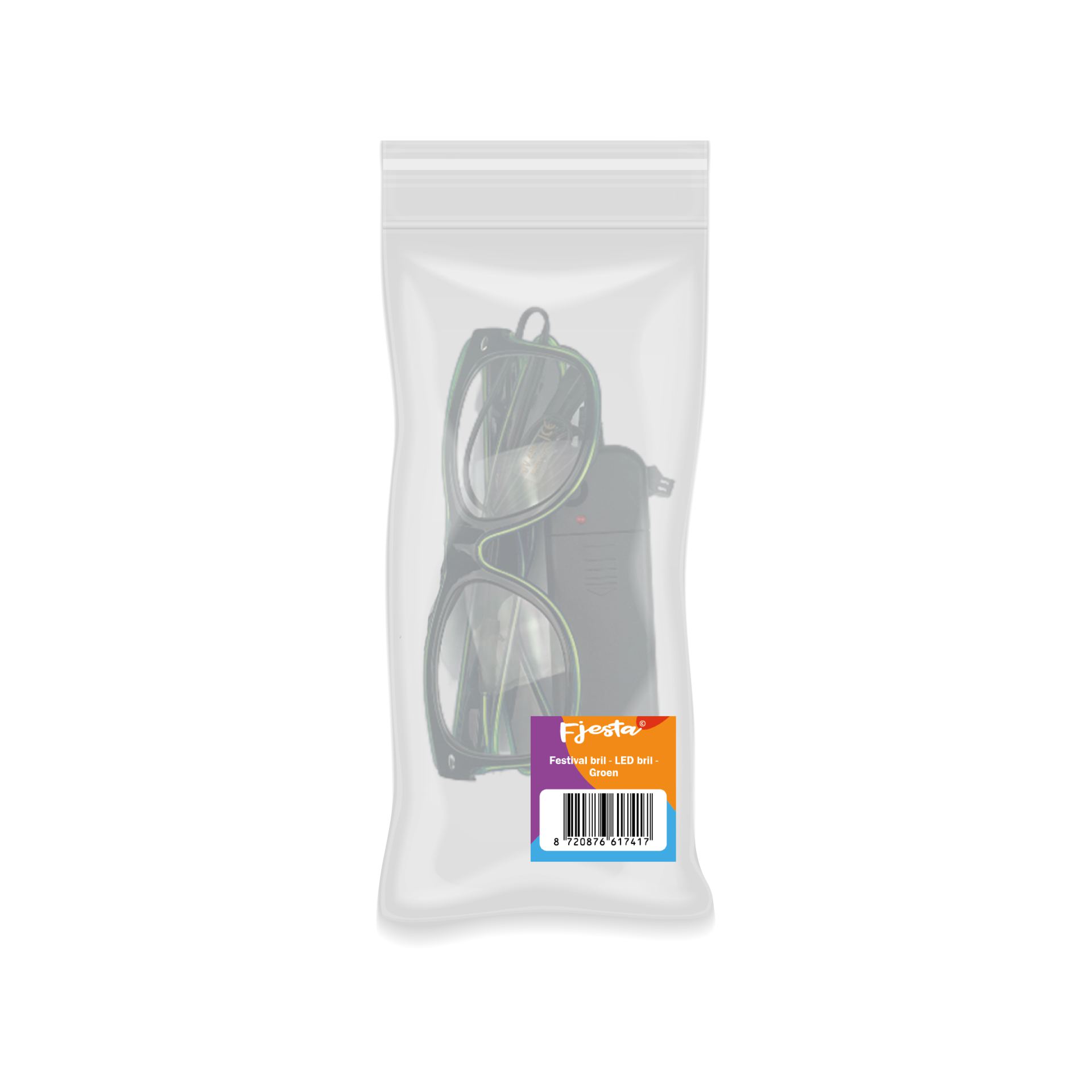 Festival bril LED groen goedkoop