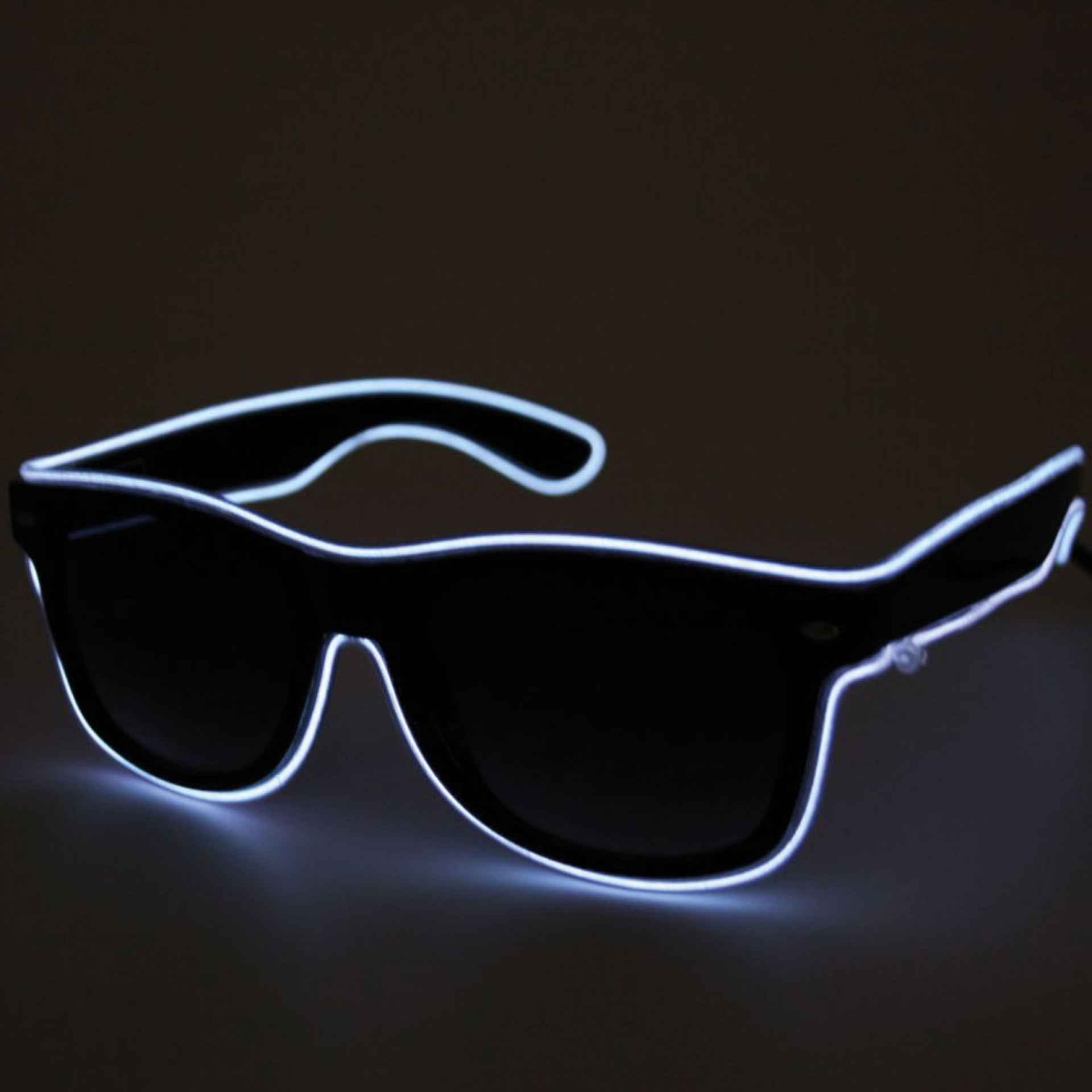 Festival bril LED wit kopen