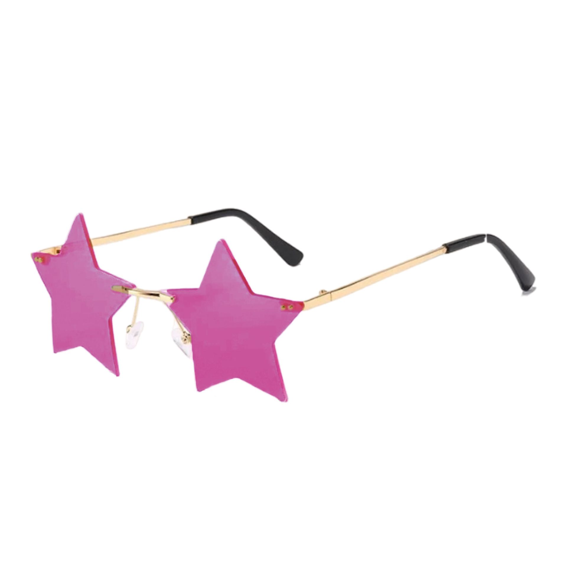 Rave bril  Ster  Roze