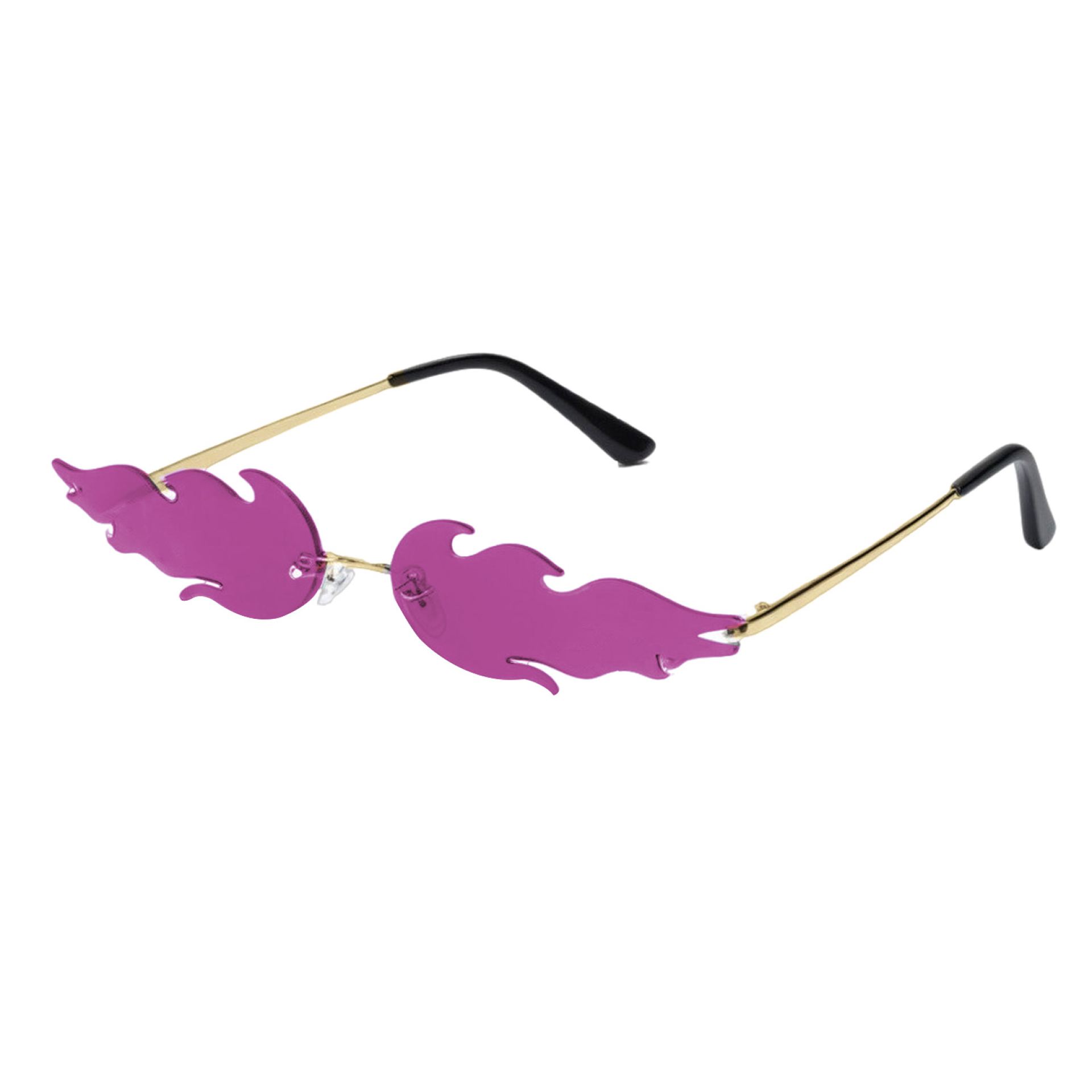 Rave bril - Vlammetjes - Roze