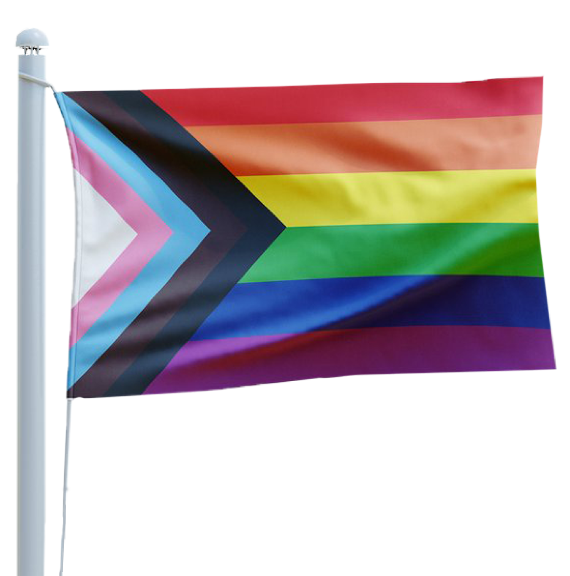 Regenboog Progress vlag 90x150cm kopen