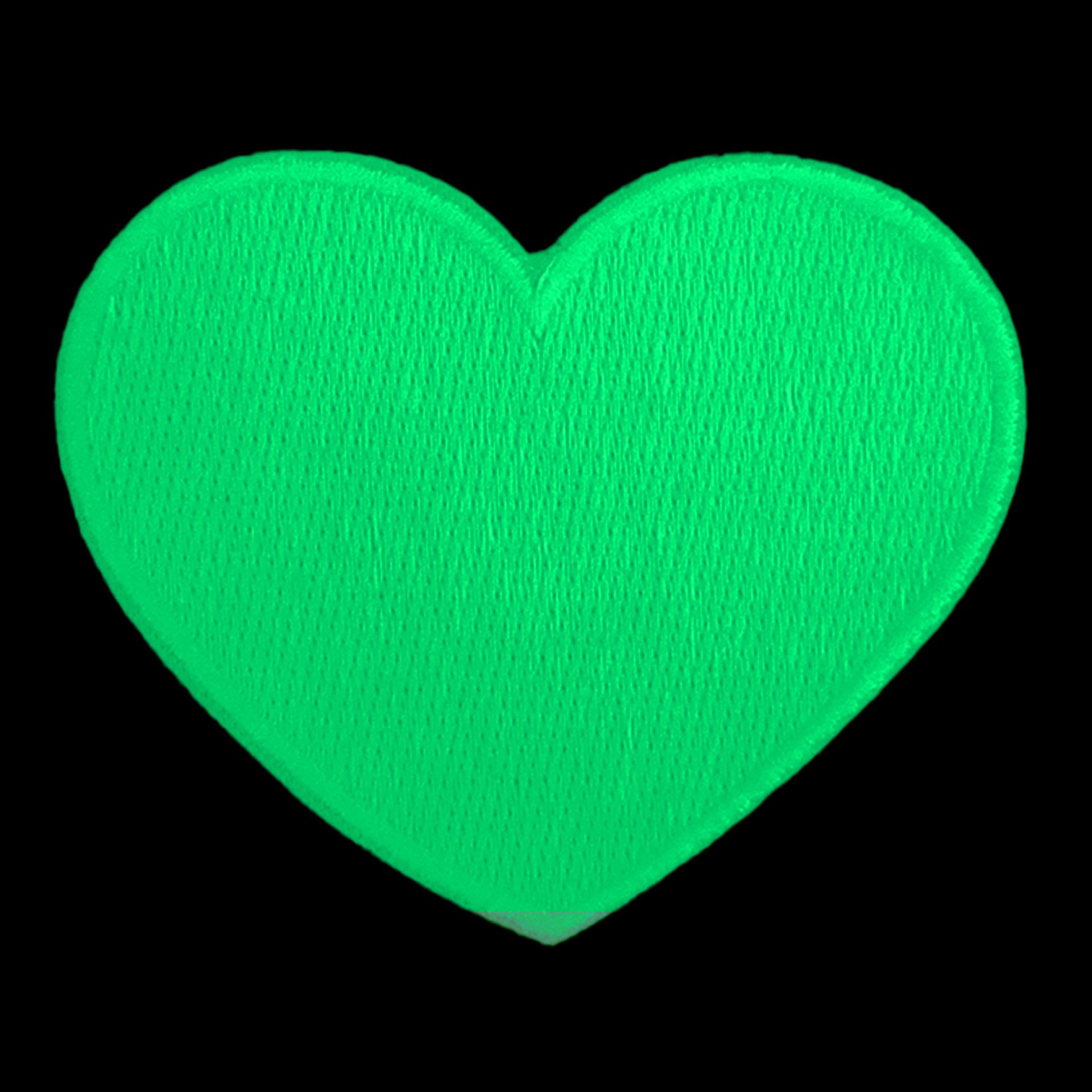 Glow in the dark groen hart