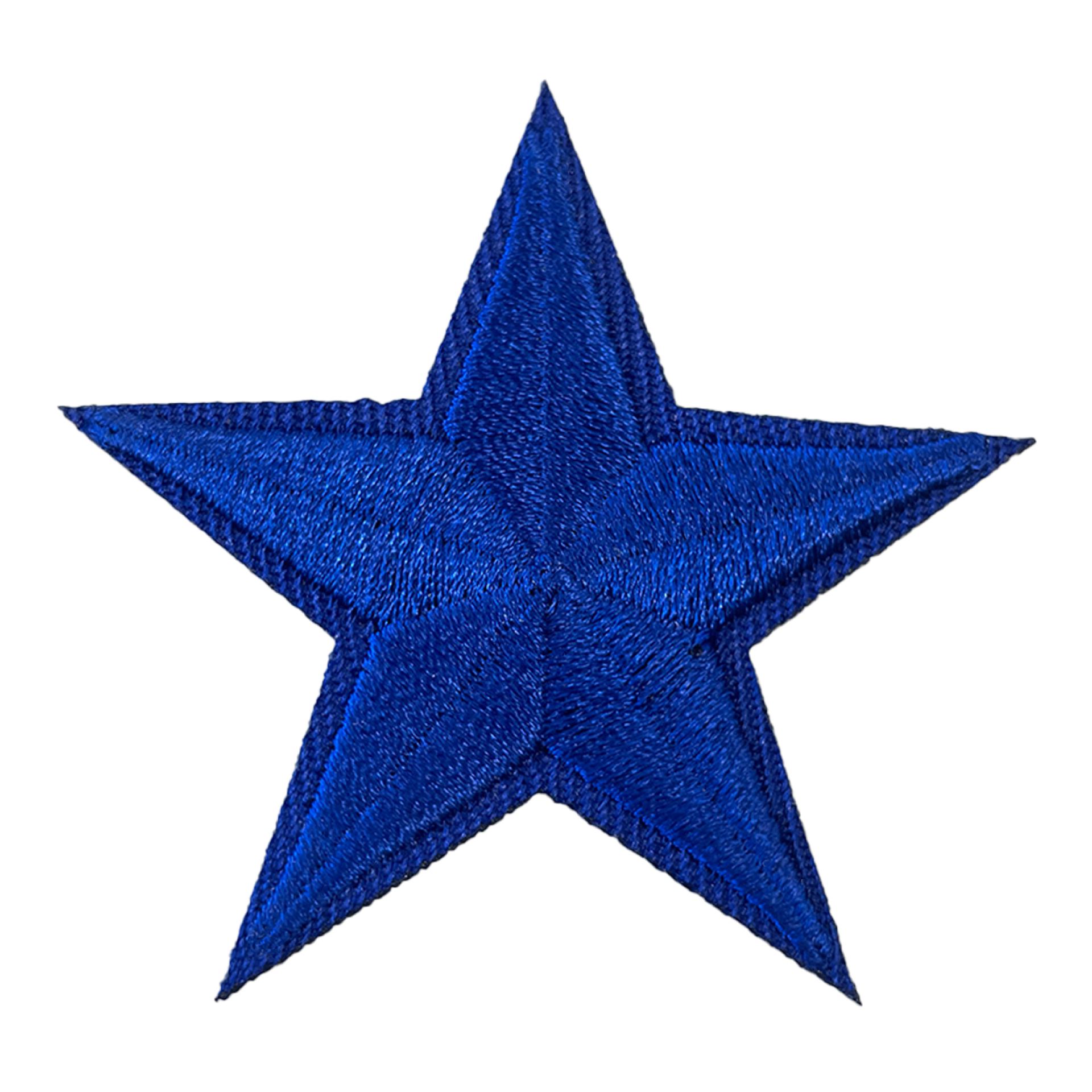 Blauw - geel embleem blauwe ster