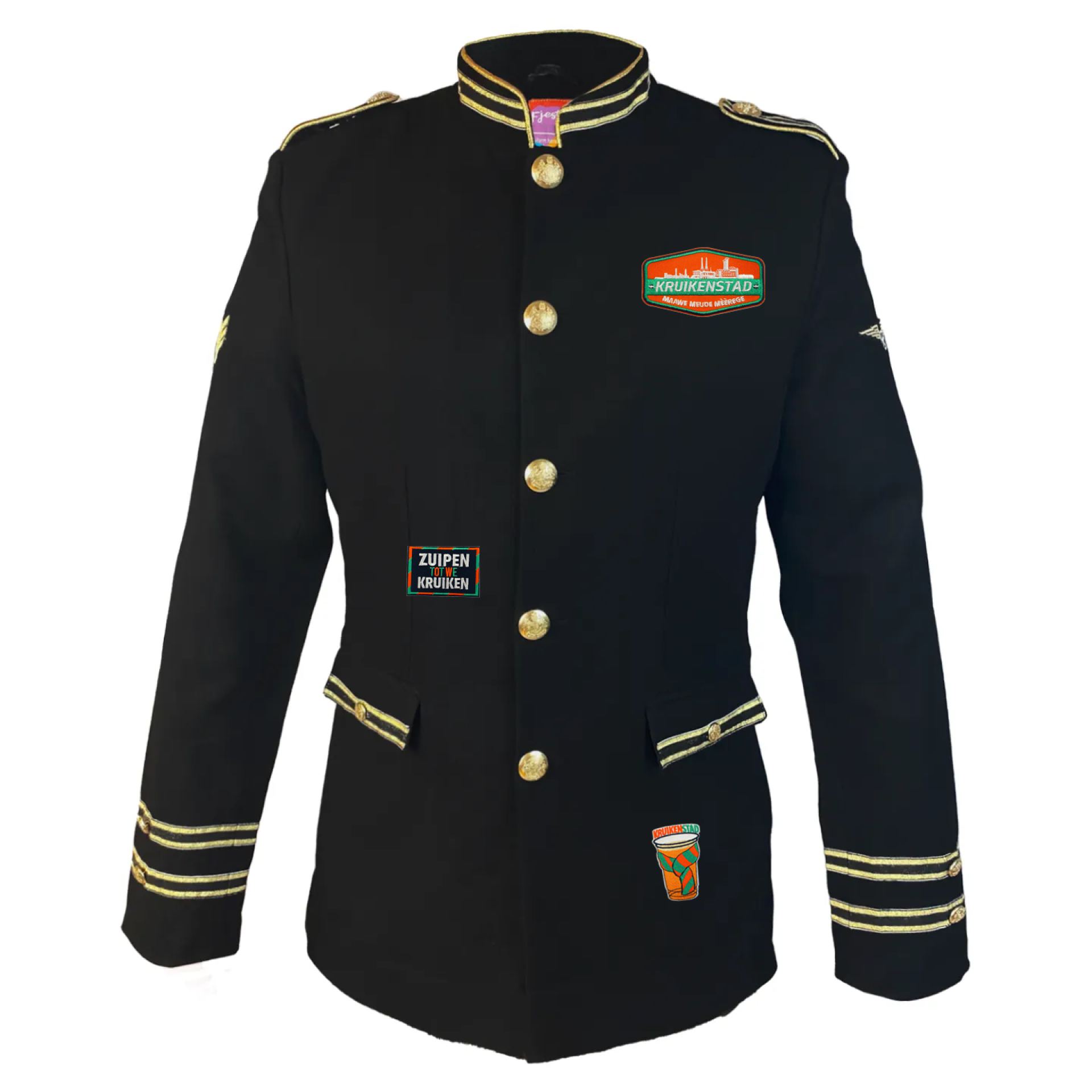 Kruikenstad jasje met emblemen Luxe Heren