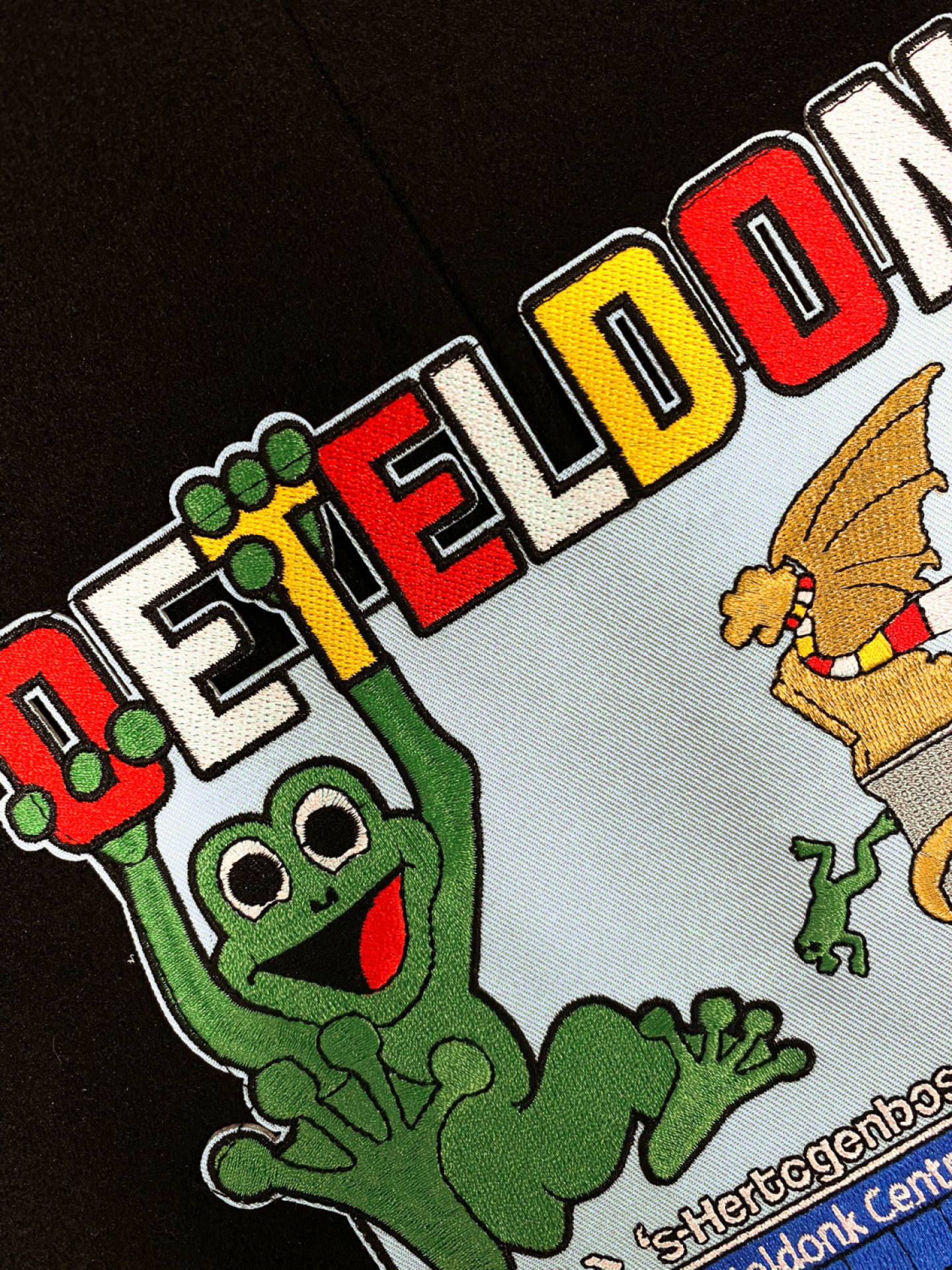 luxe heren oeteldonk jas met embleem