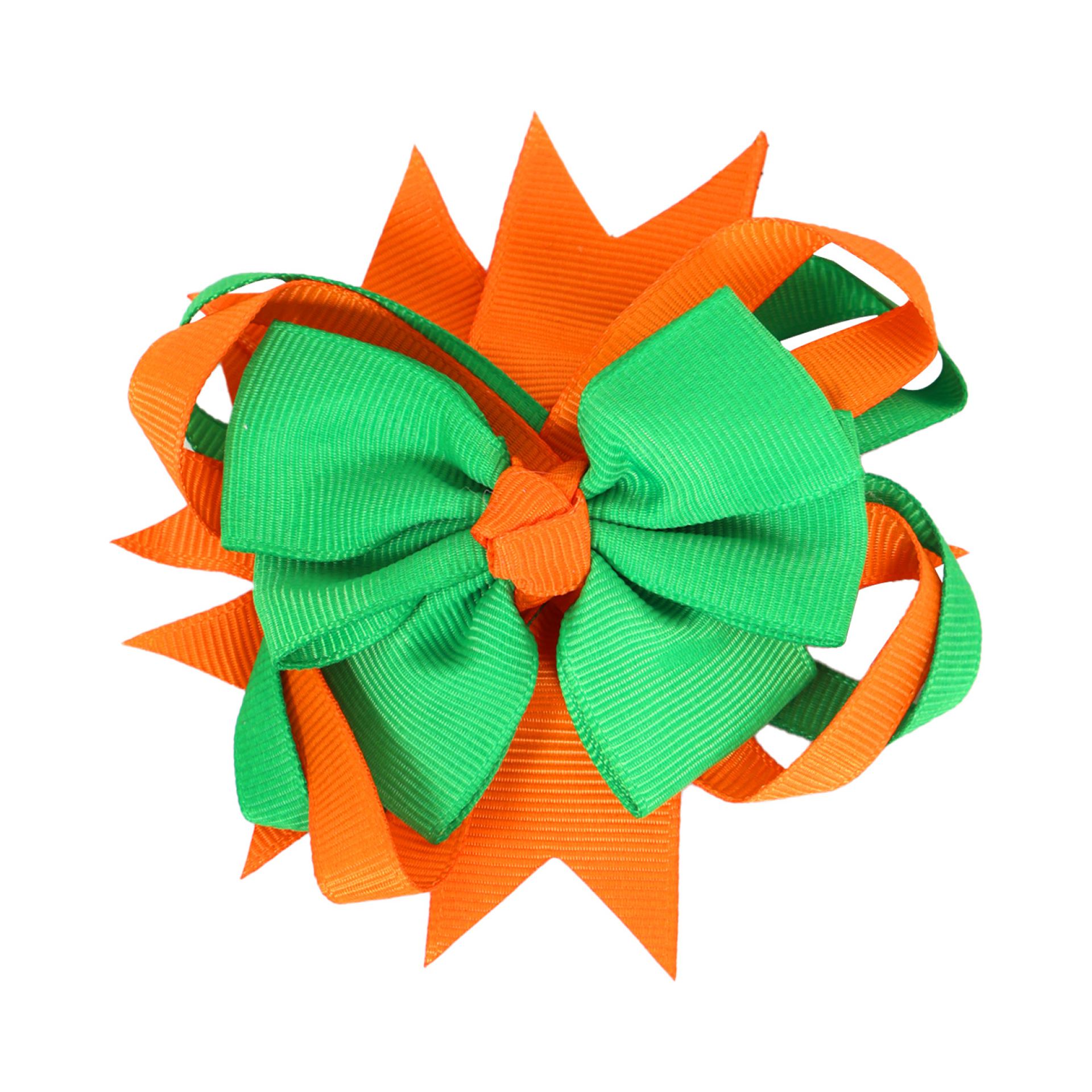 Haarstrikje oranje-groen