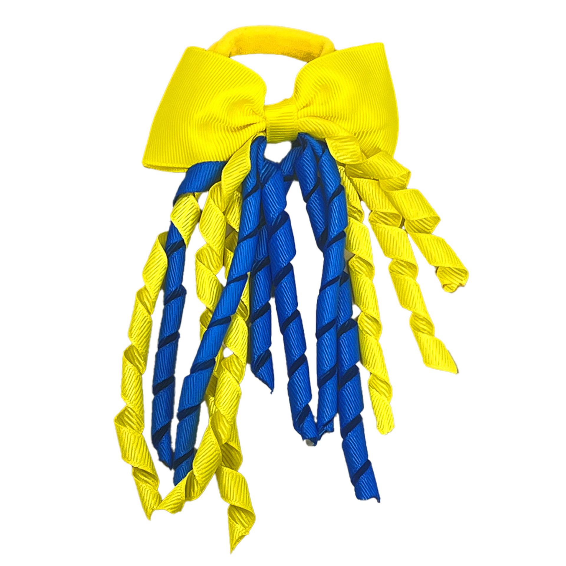 Frutsel elatiek geel-blauw