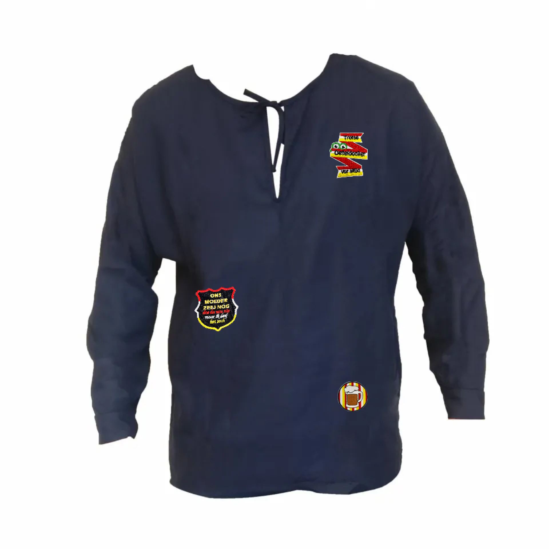 Oeteldonk boerenkiel met emblemen unisex