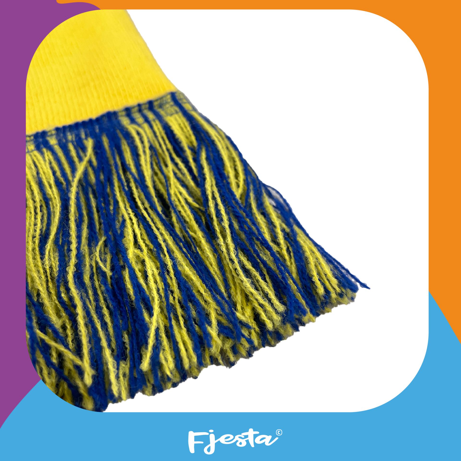 Blauw geel sjaal online