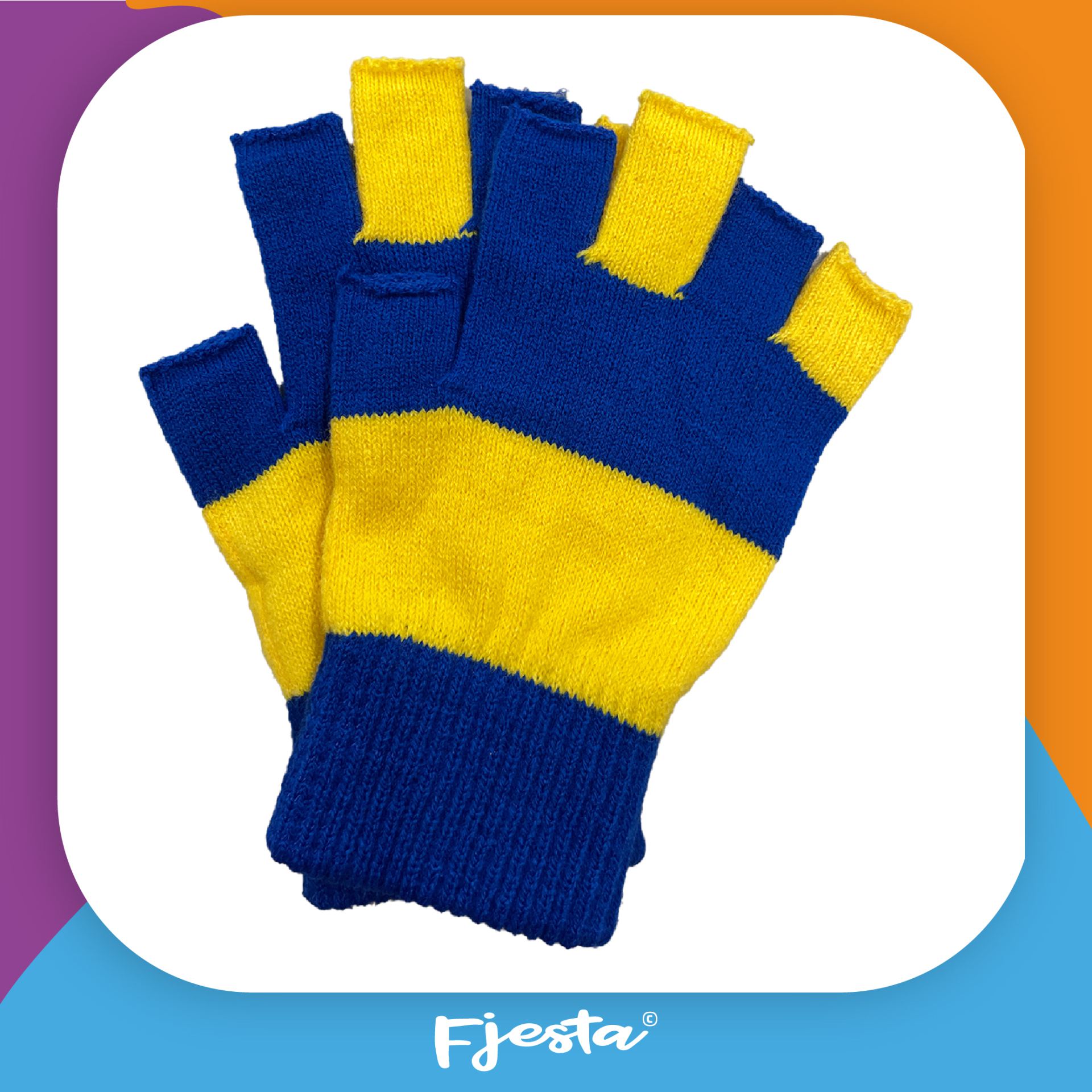 Blauw - Geel - Handschoenen kopen