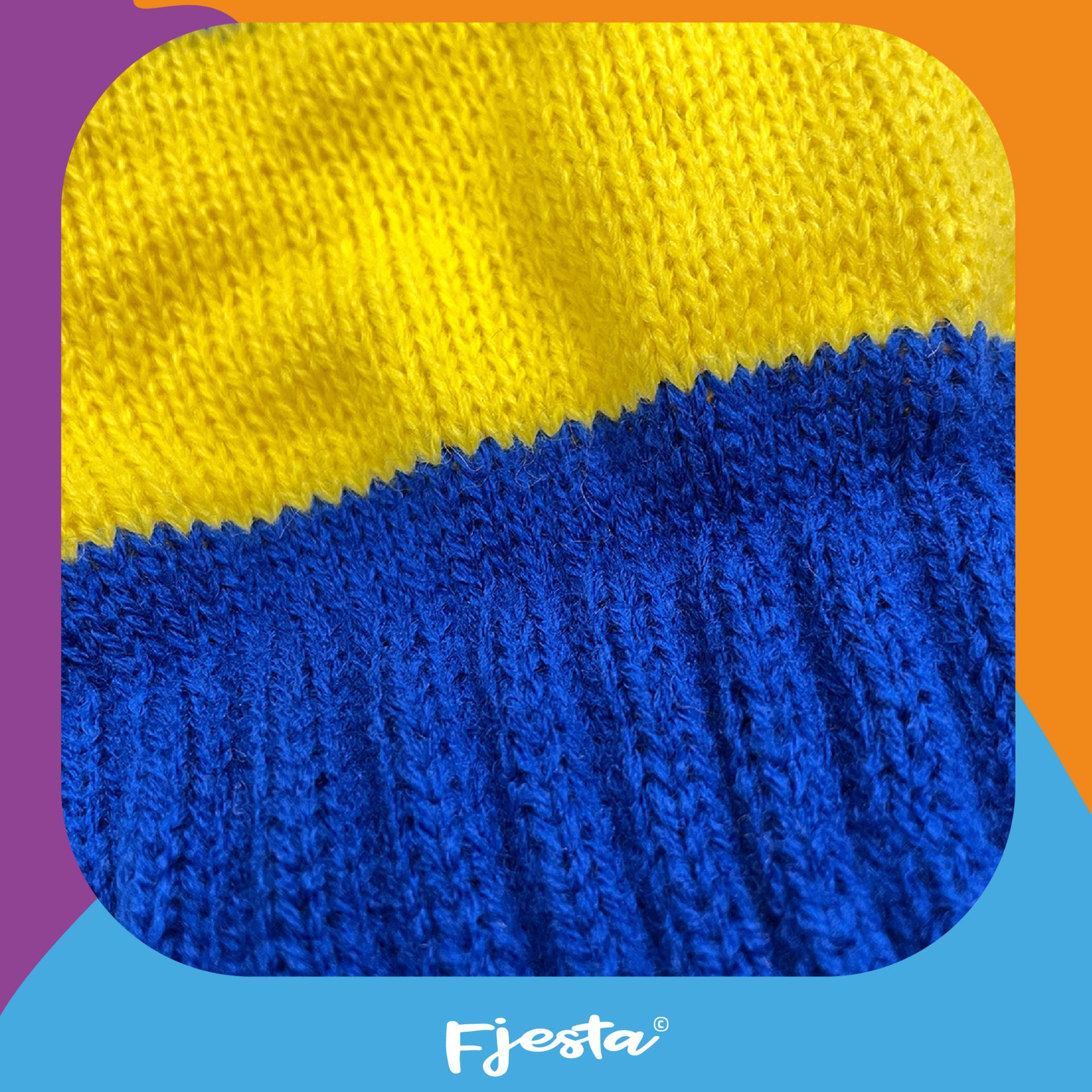 Blauw - Geel - Beenwarmers bestellen