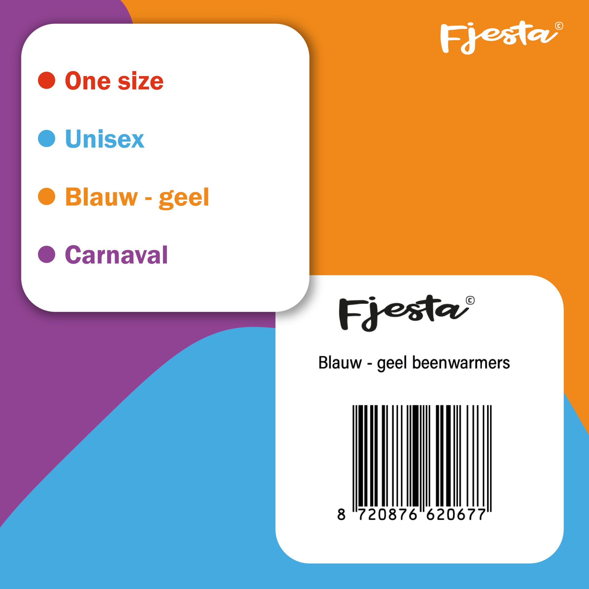 Blauw - Geel Beenwarmers