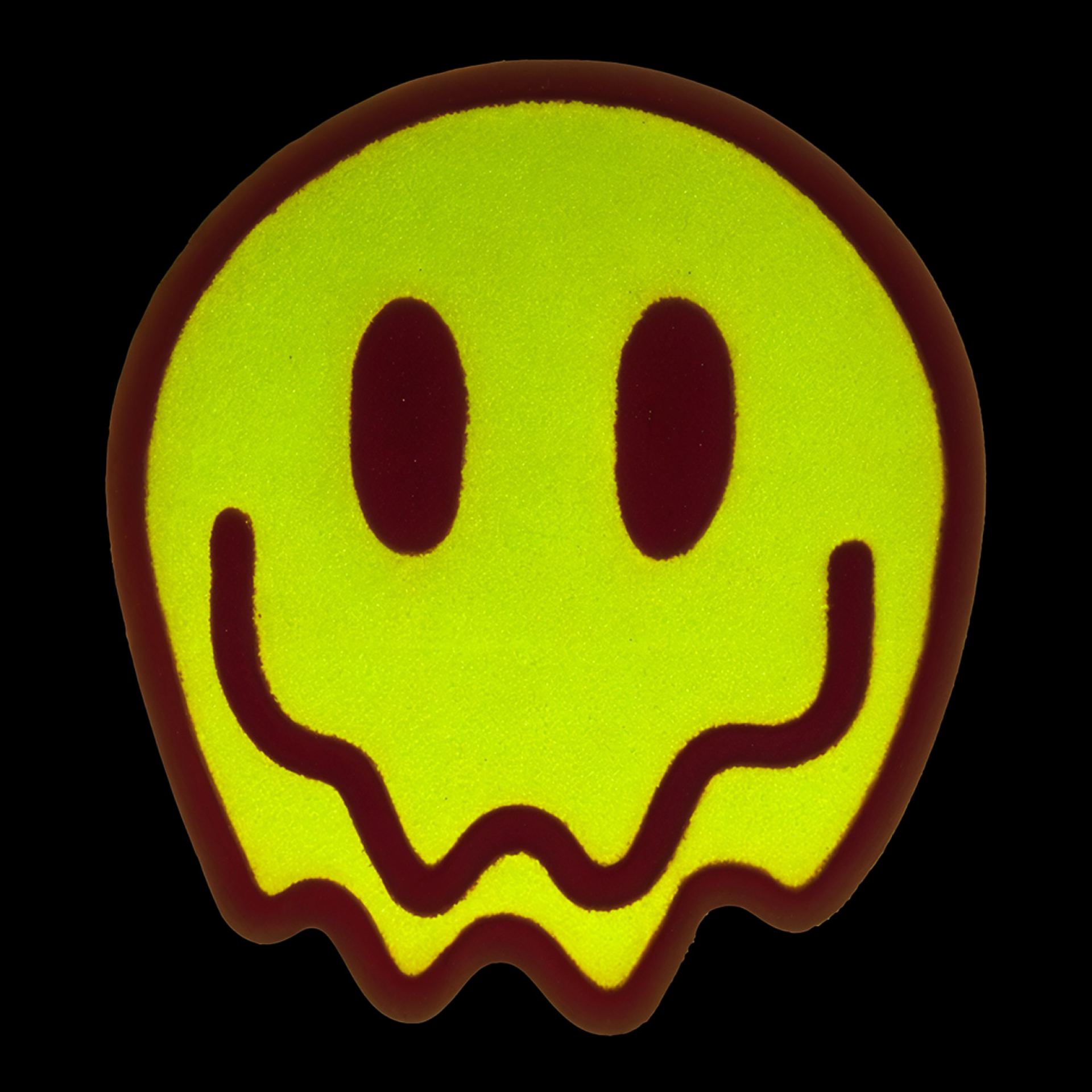 Embleem glow in the dark smiley