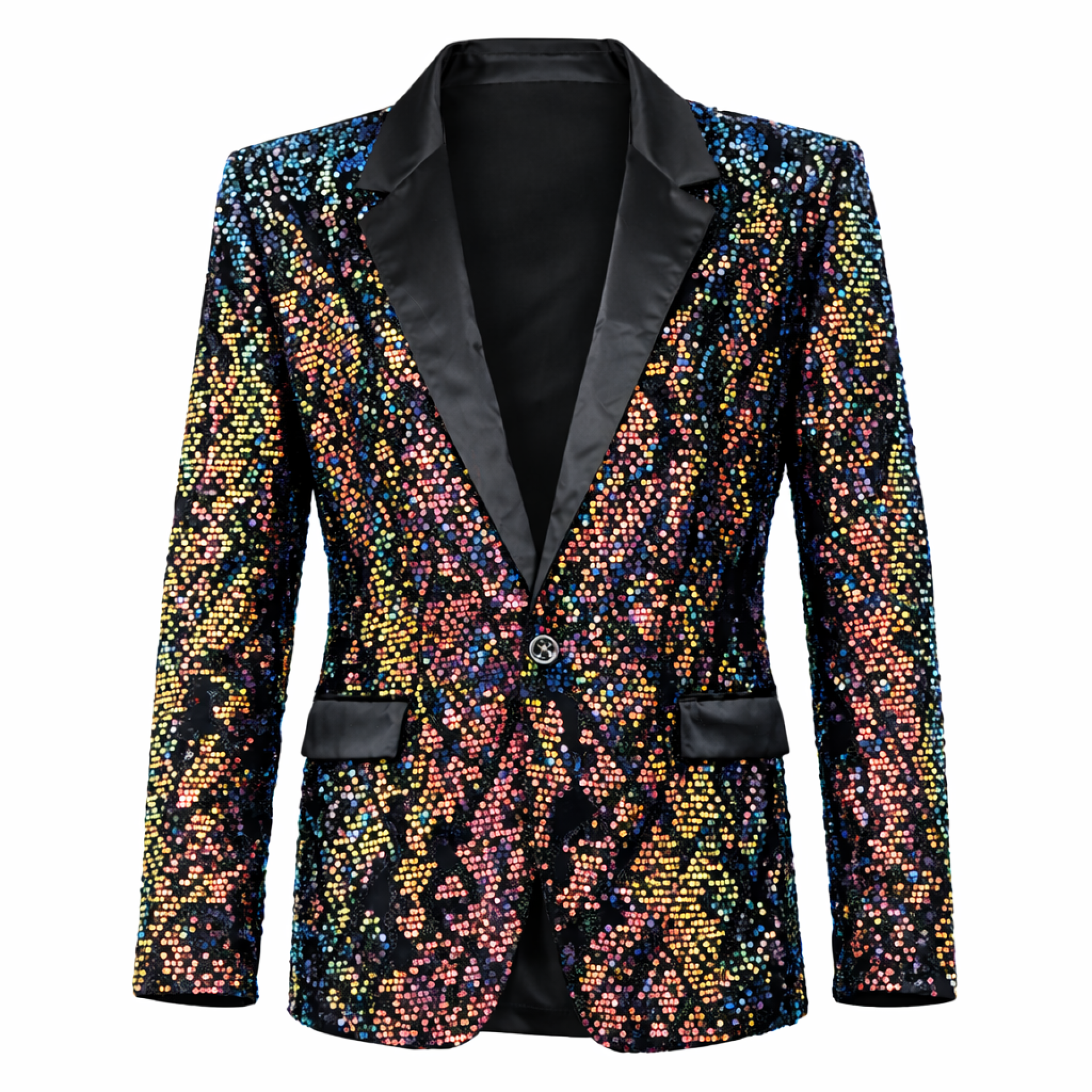 Heren carnavalsjas Pailletten