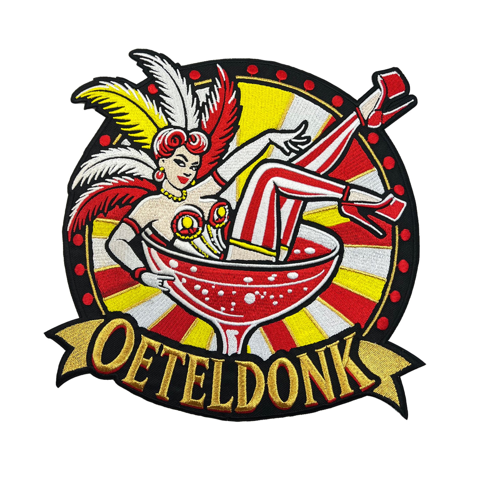 Oeteldonk embleem - Rugembleem burlesque dame