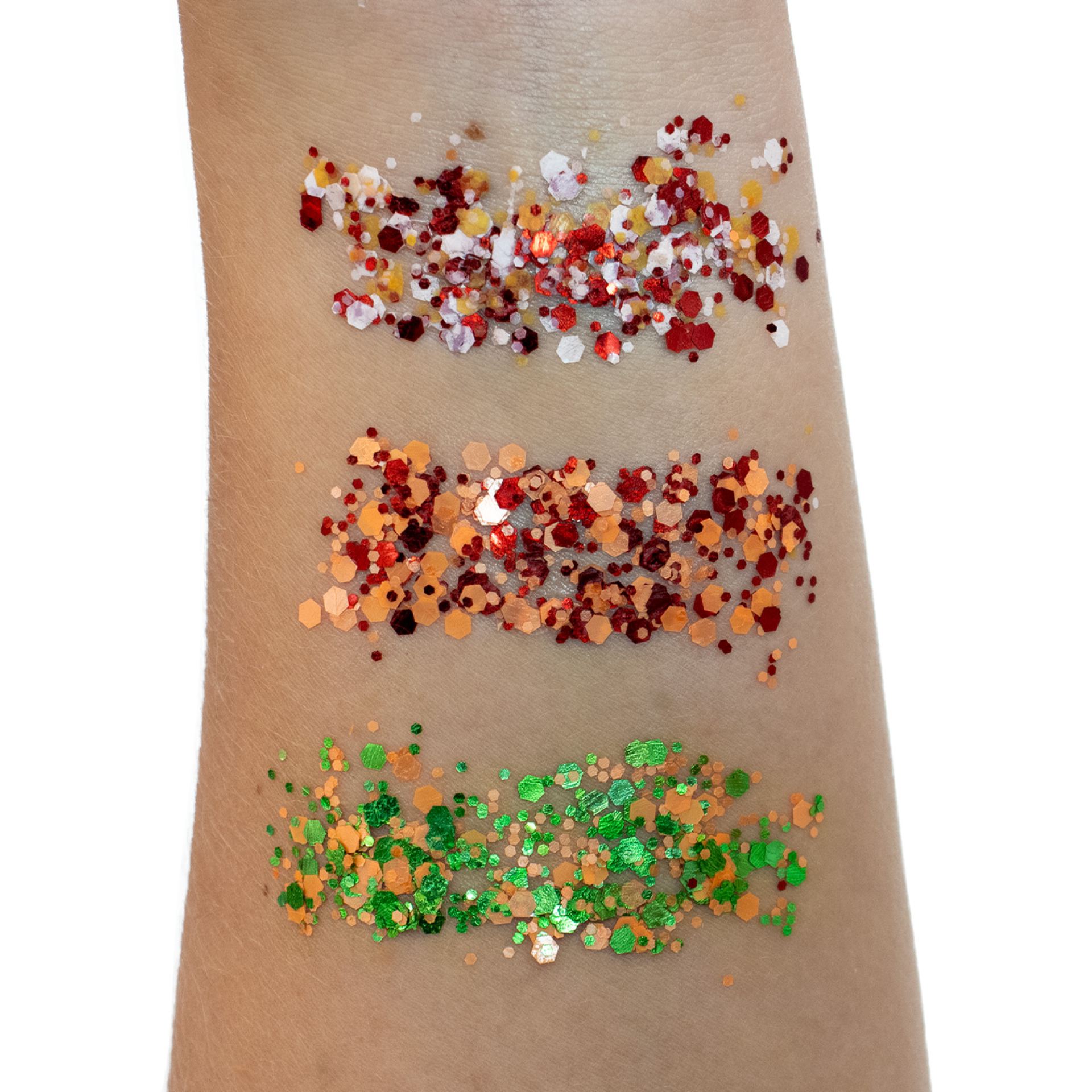 Gezichtsglitter swatch