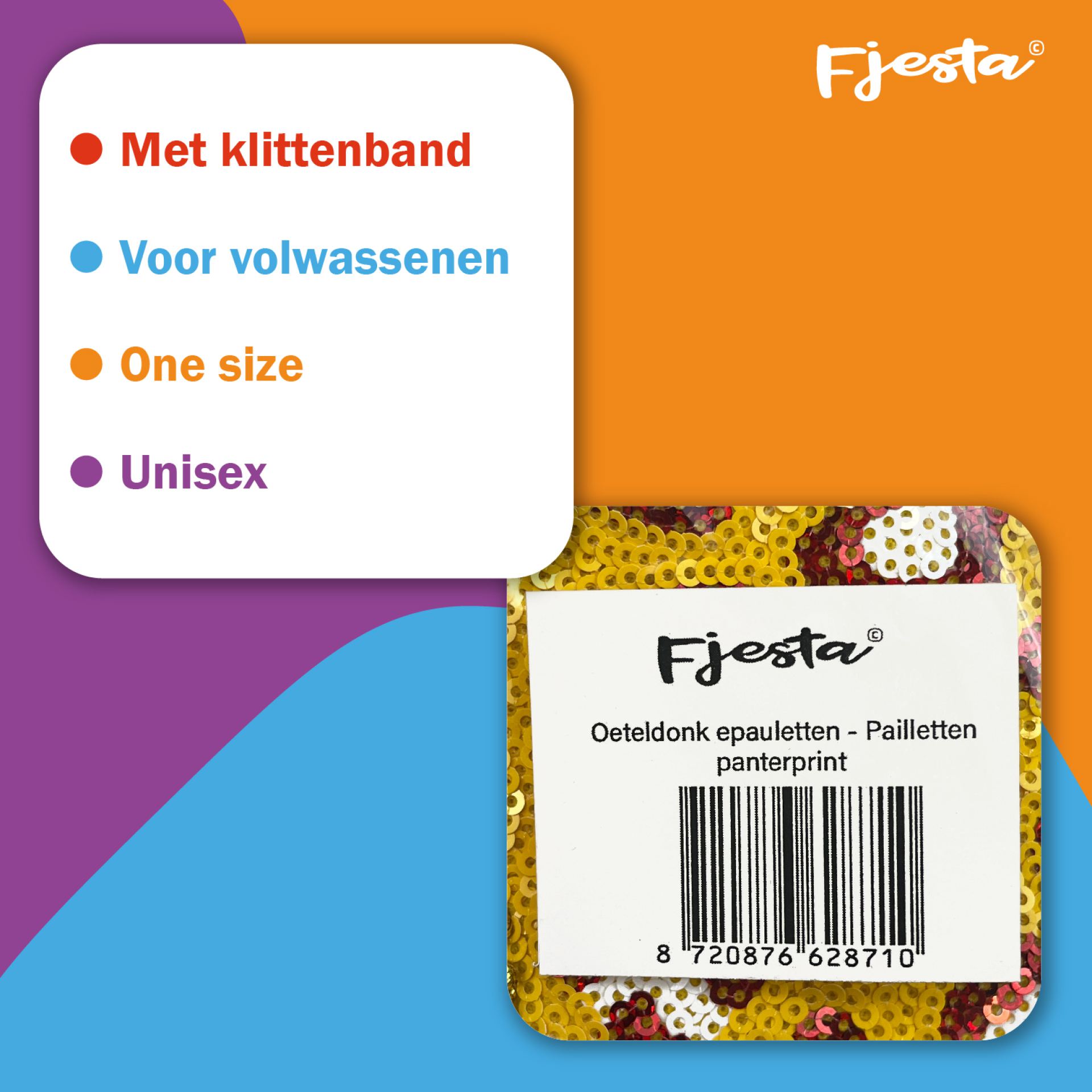 Oeteldonk epauletten kopen panterprint