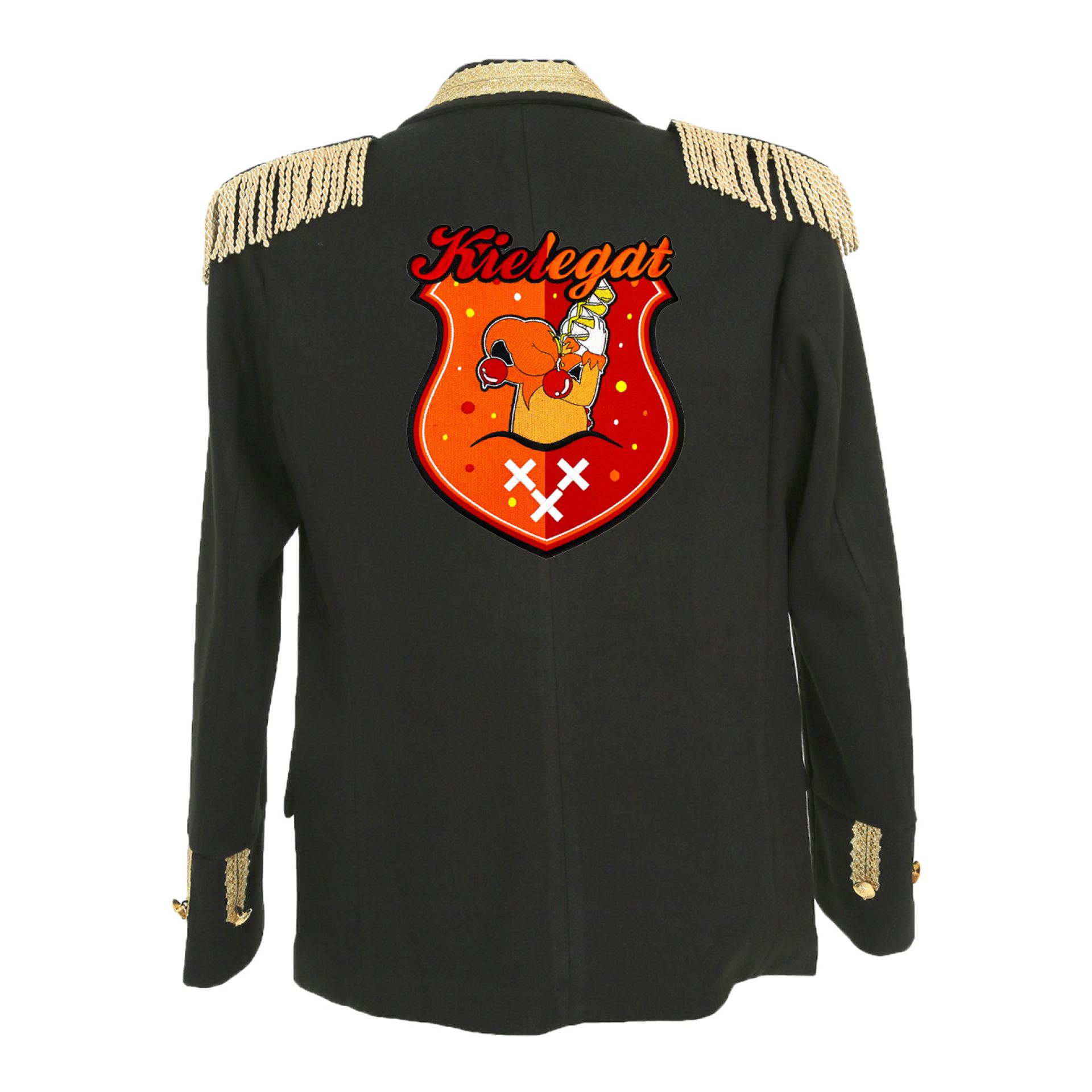 Kielegat jasje met emblemen luxe heren kopen