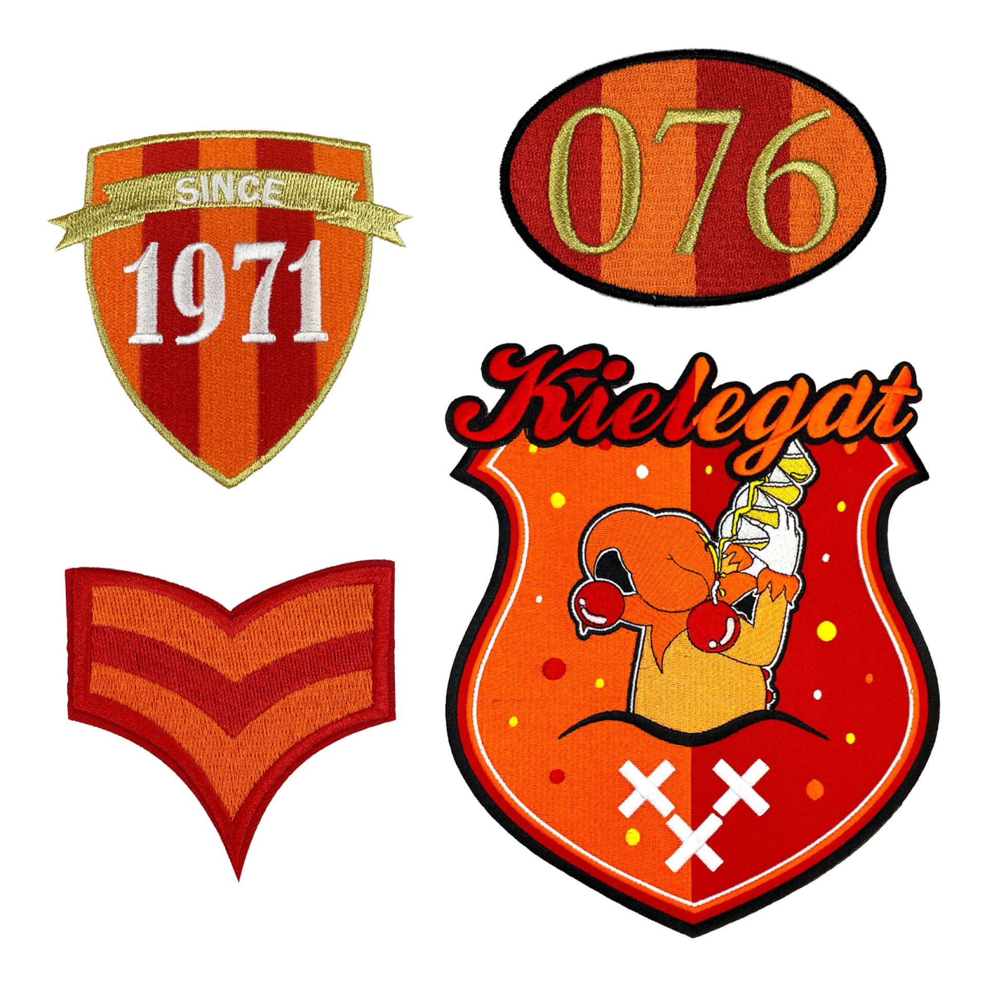 Kielegat jasje met emblemen luxe heren online